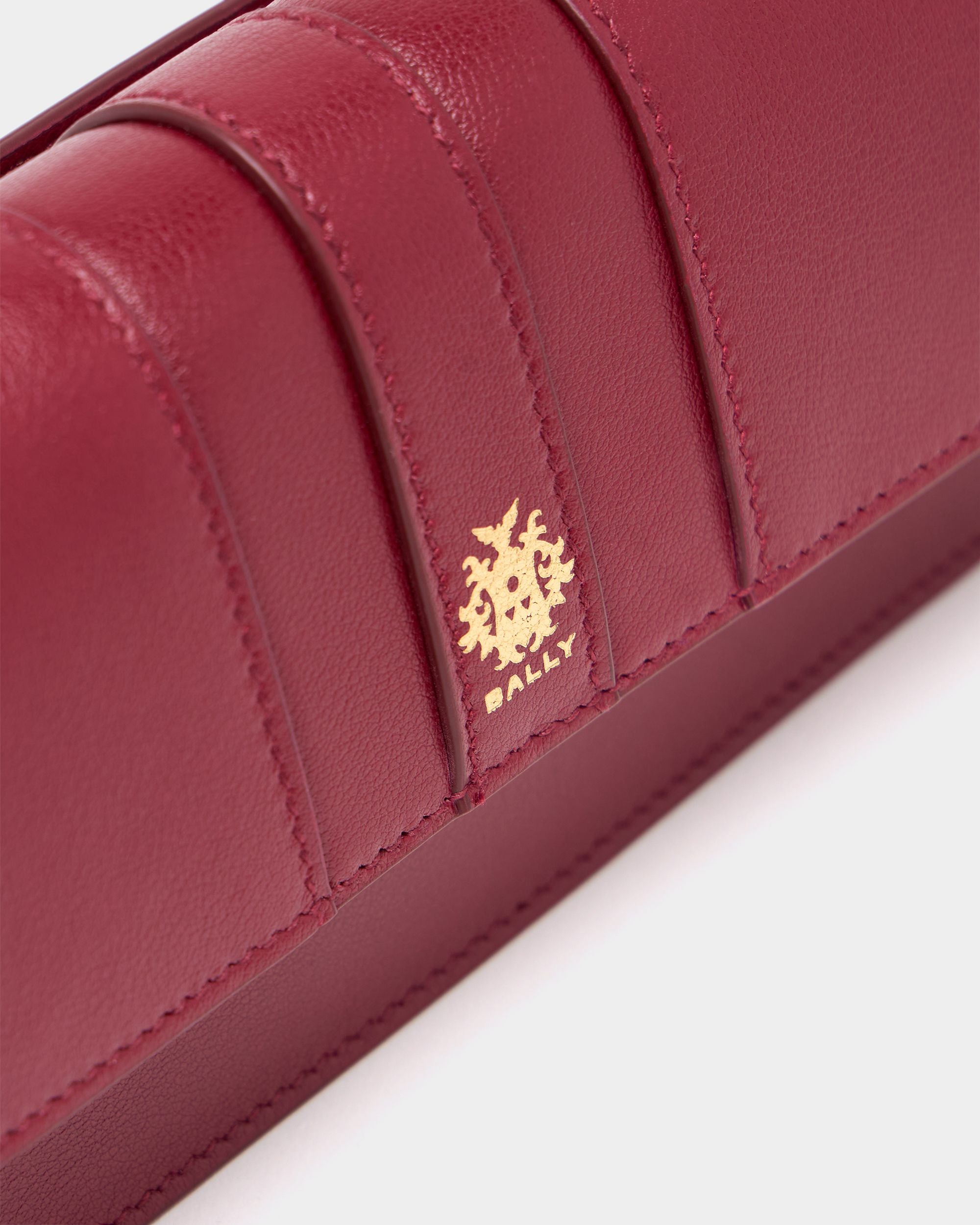 Bally Global - Signature フォーンウォレット ルビーレッドレザー - レッド