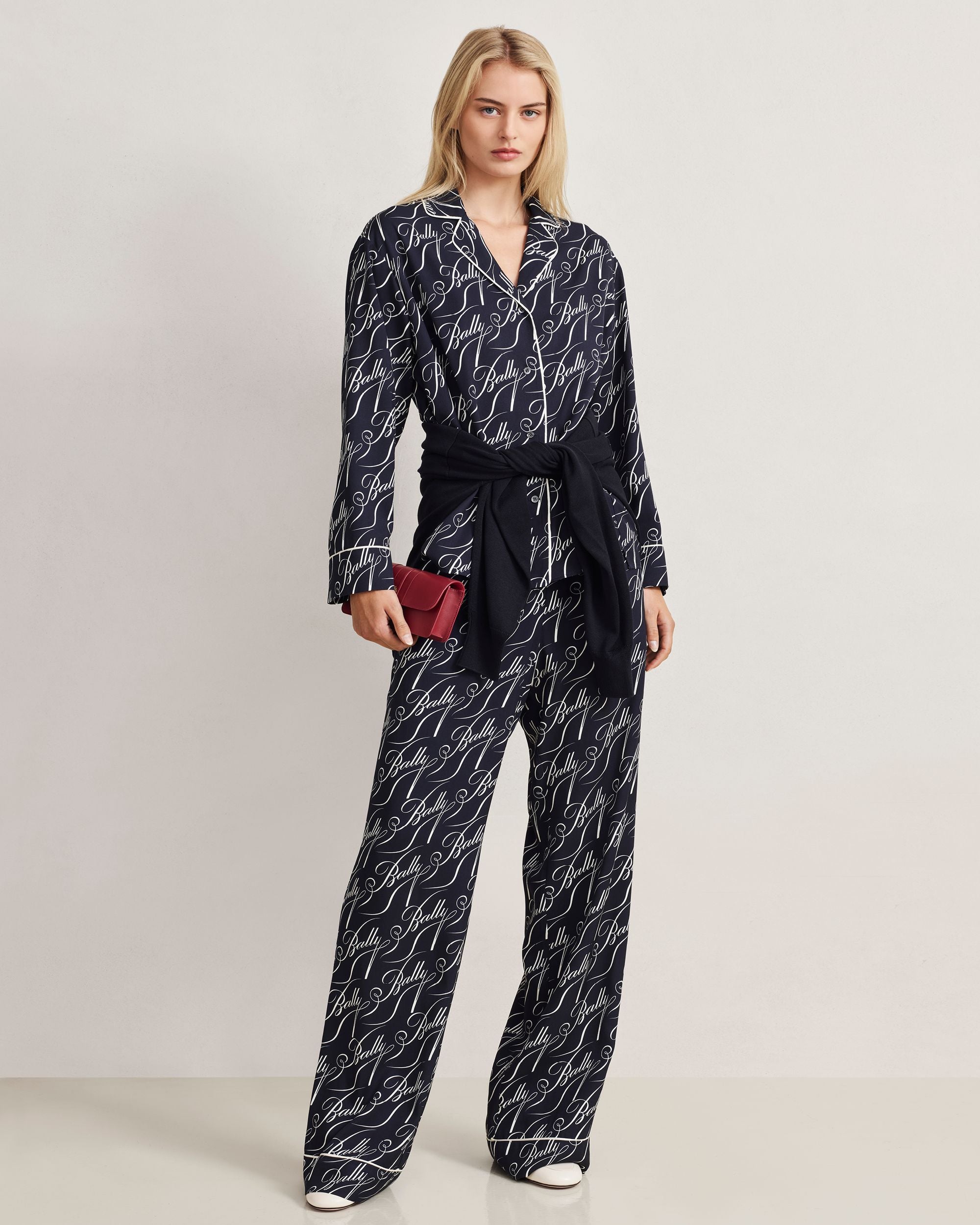 Bally Global - Signature フォーンウォレット ルビーレッドレザー - レッド