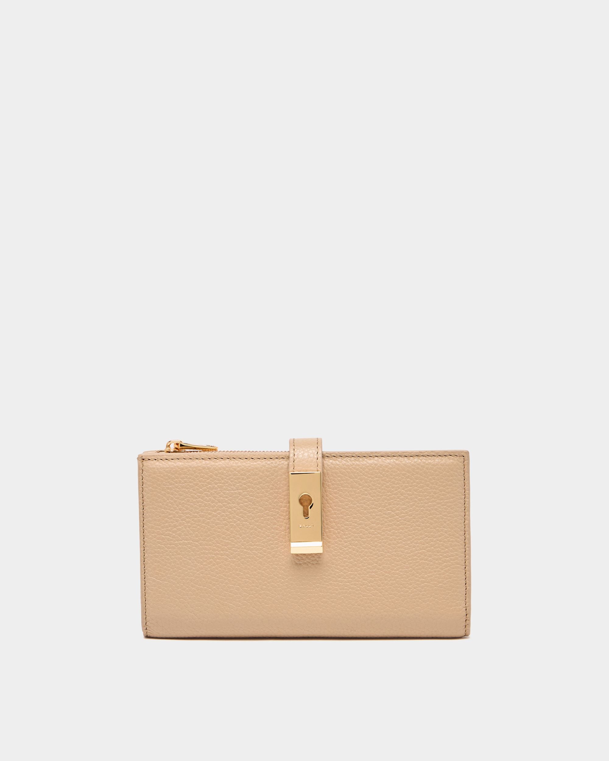 Bally Global - Lock Me ロングウォレット ライトベージュグレインレザー - ベージュ