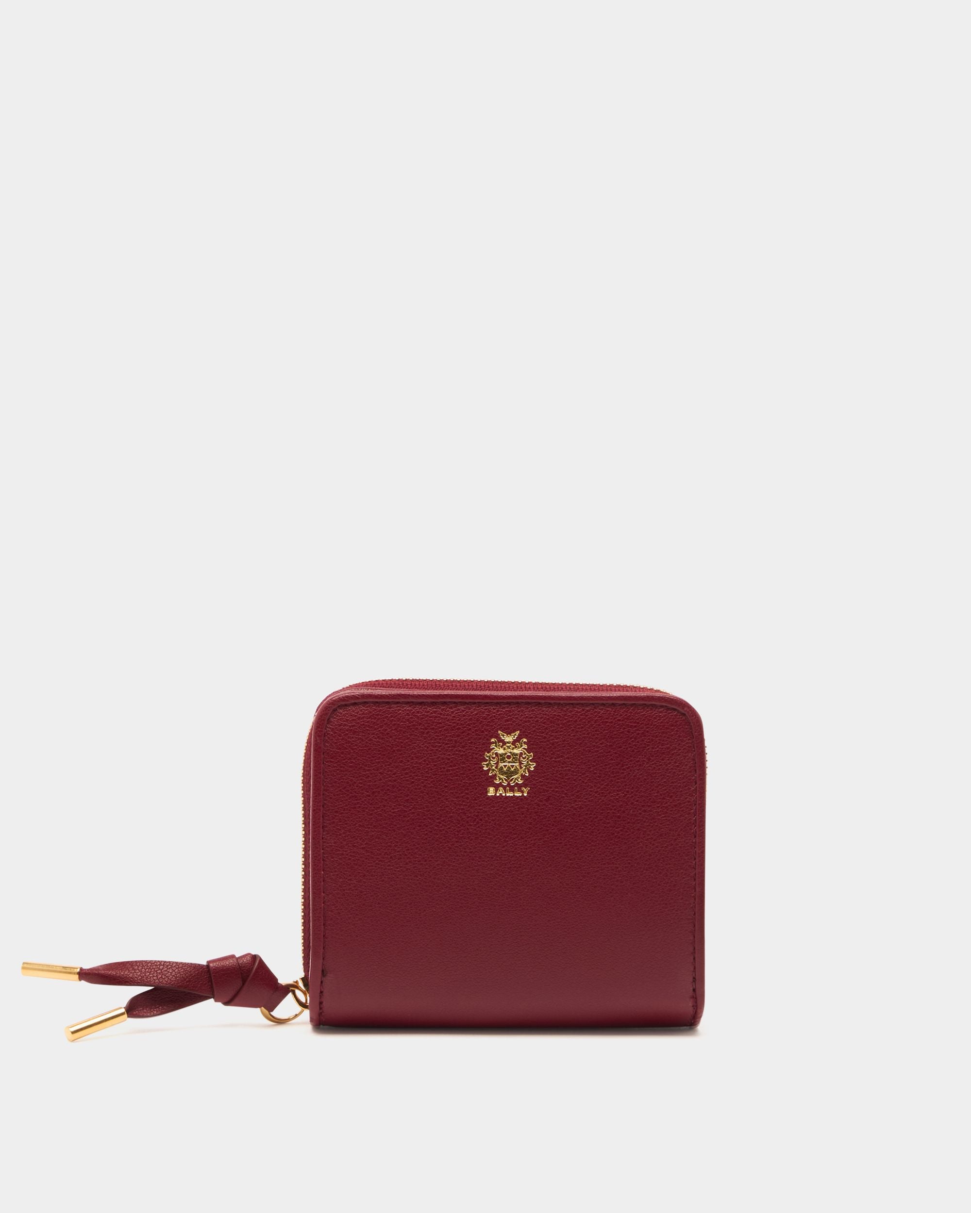 Bally Global - Bally Essential コインパース ルビーレッドレザー - レッド