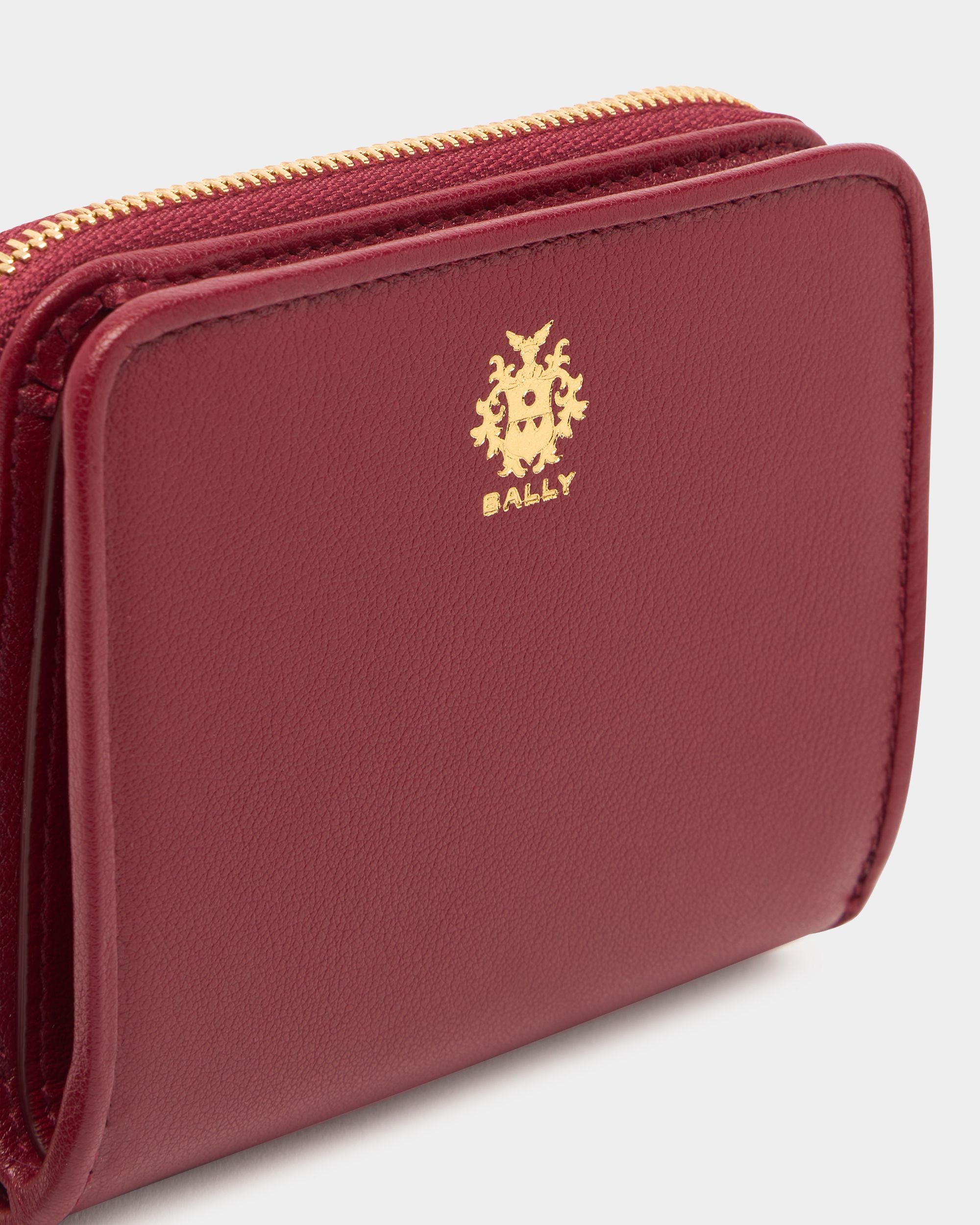 Bally Global - Bally Essential コインパース ルビーレッドレザー - レッド