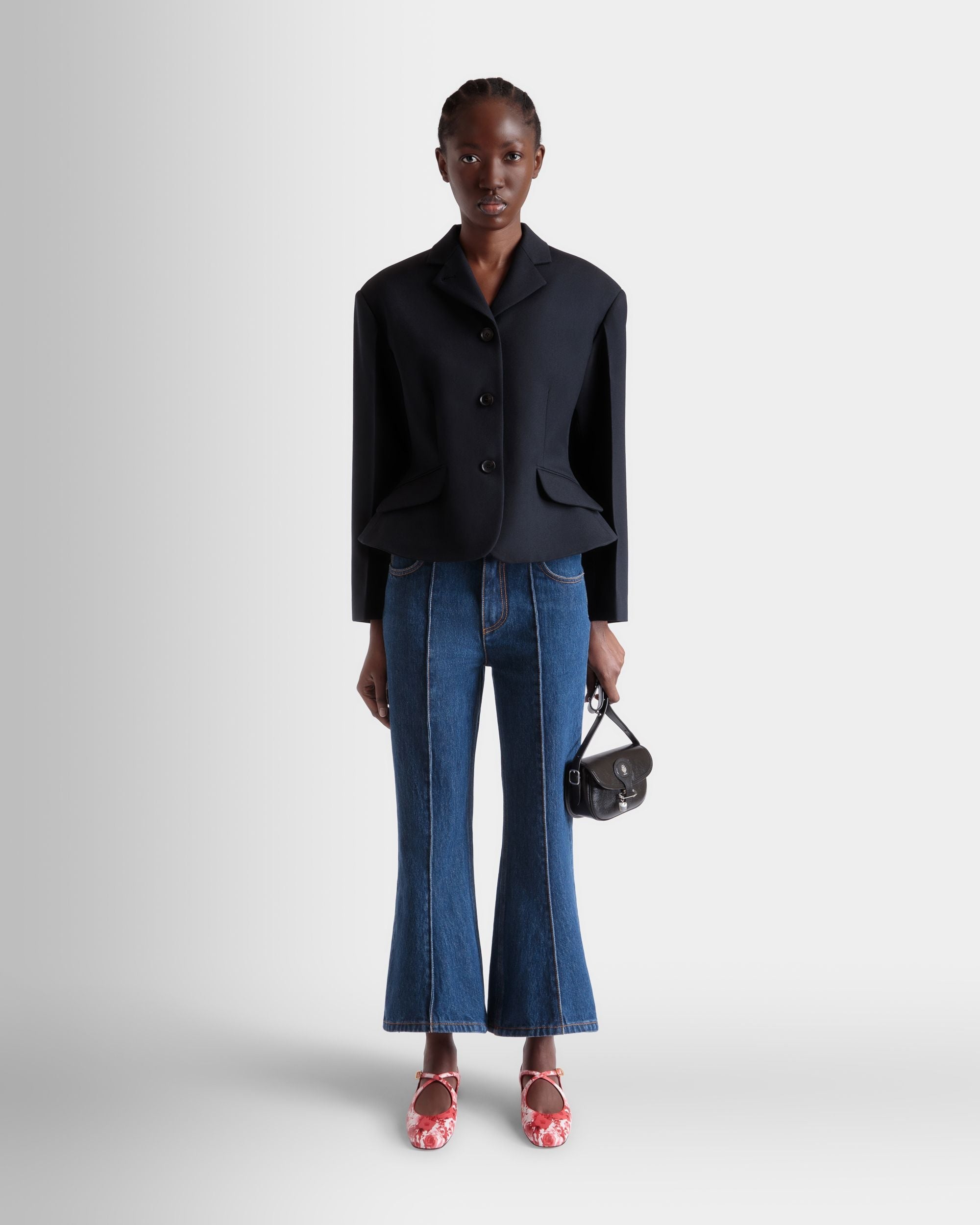 Bally Global - Blazer in Navy Blue Wool - Blue