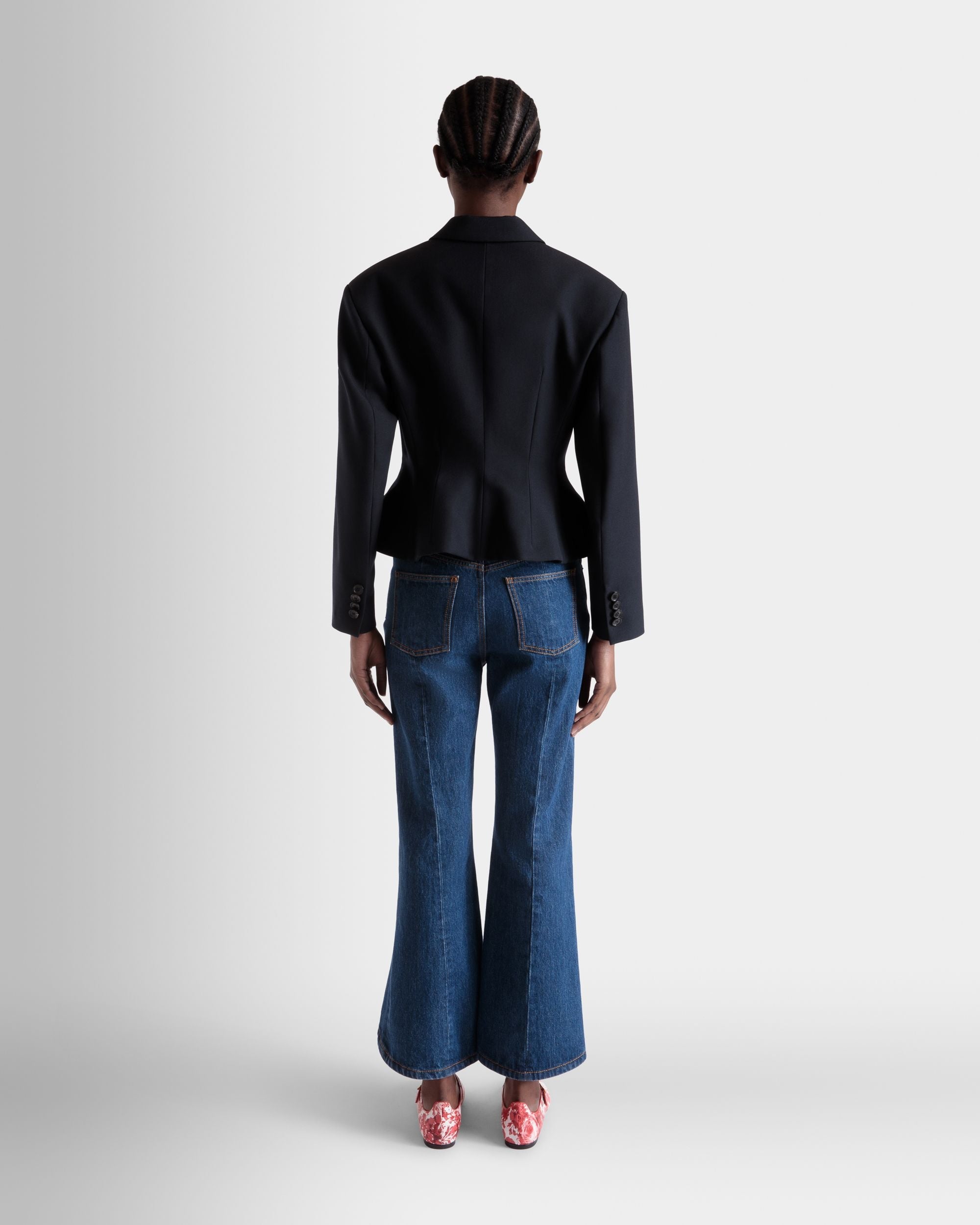 Bally Global - Blazer in Navy Blue Wool - Blue