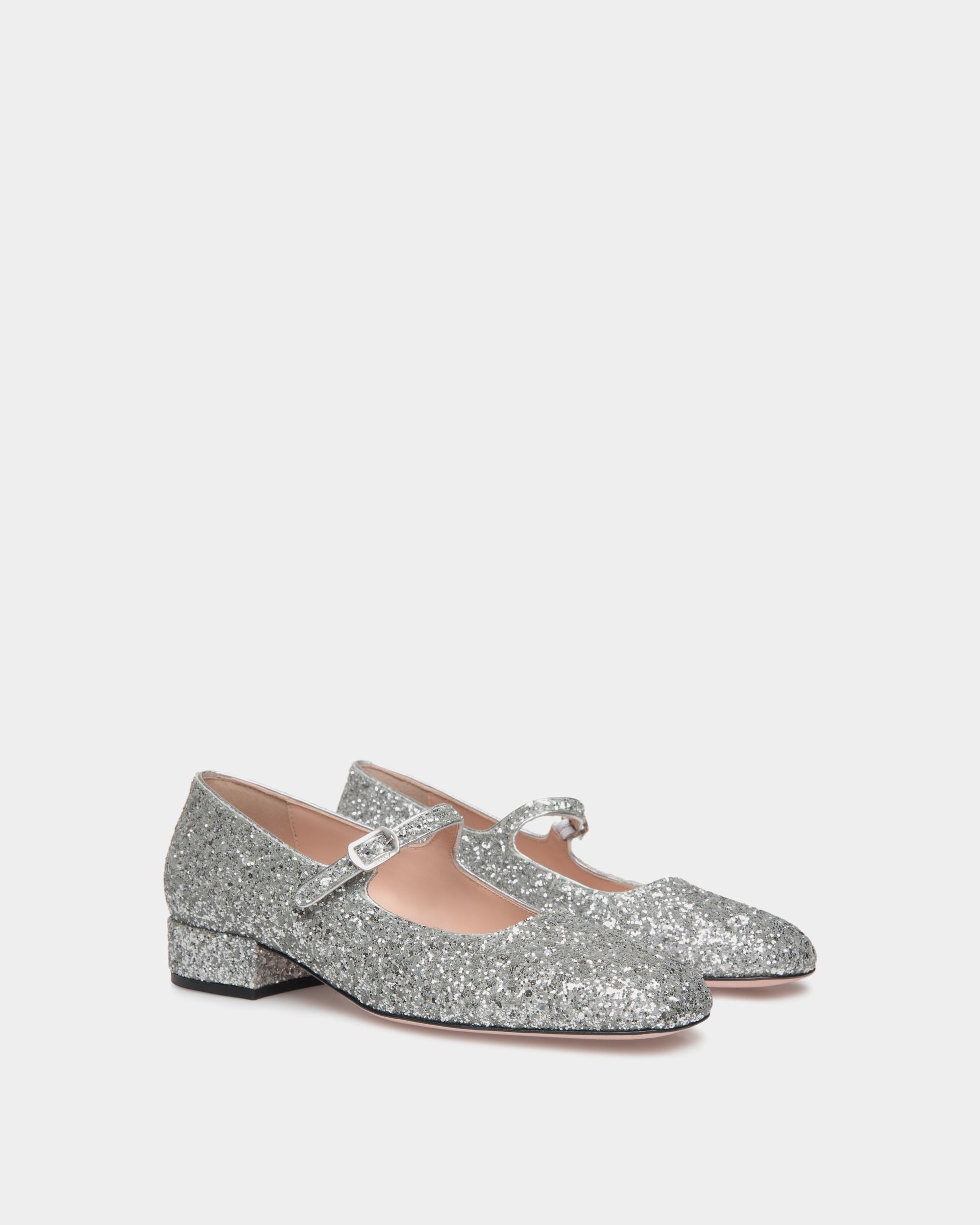 Bally Global - Ballyrina Pump in Silver Fabric - Grey