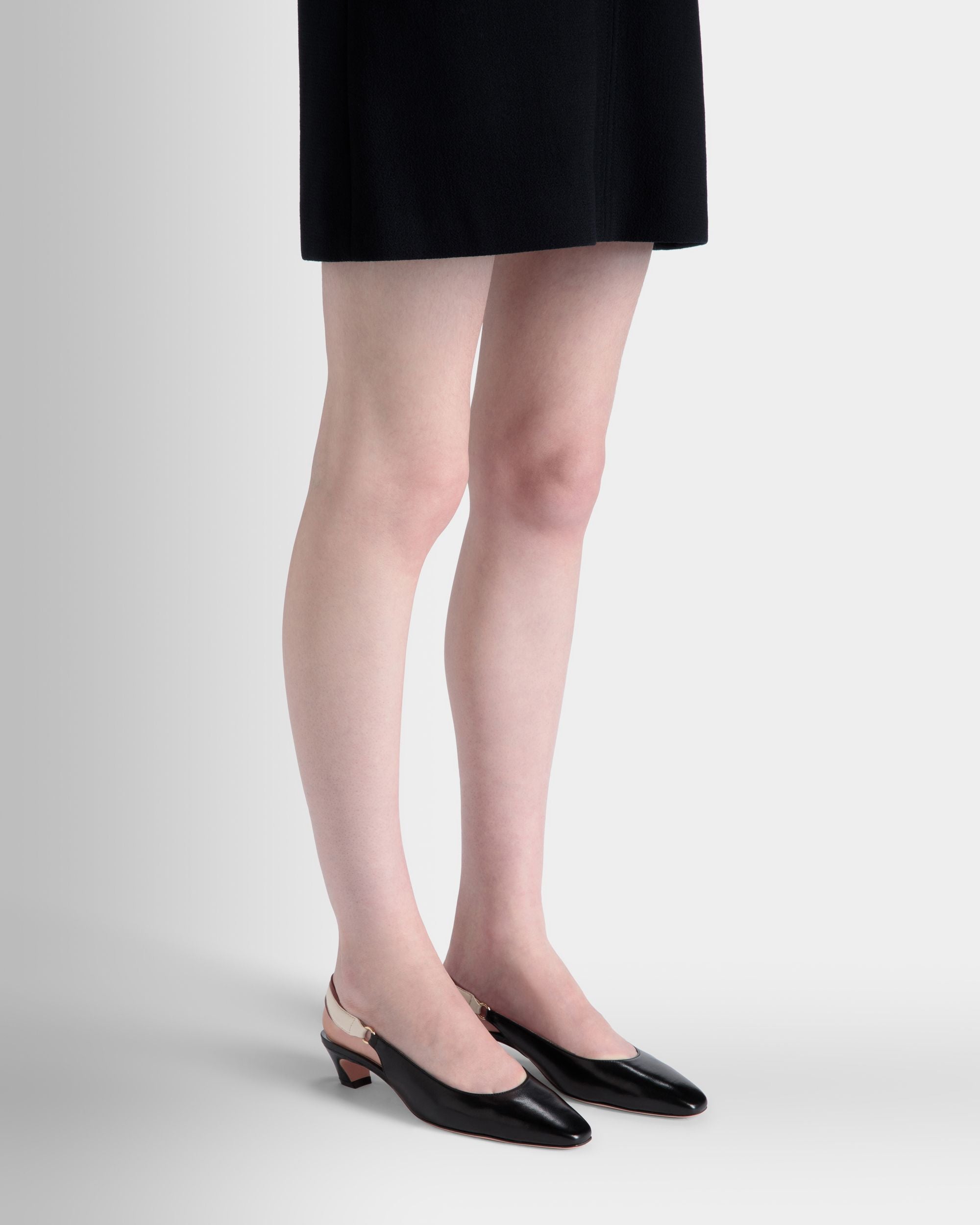 Bally Global - Sylt スリングバックパンプス ブラック ナッパレザー - ブラック