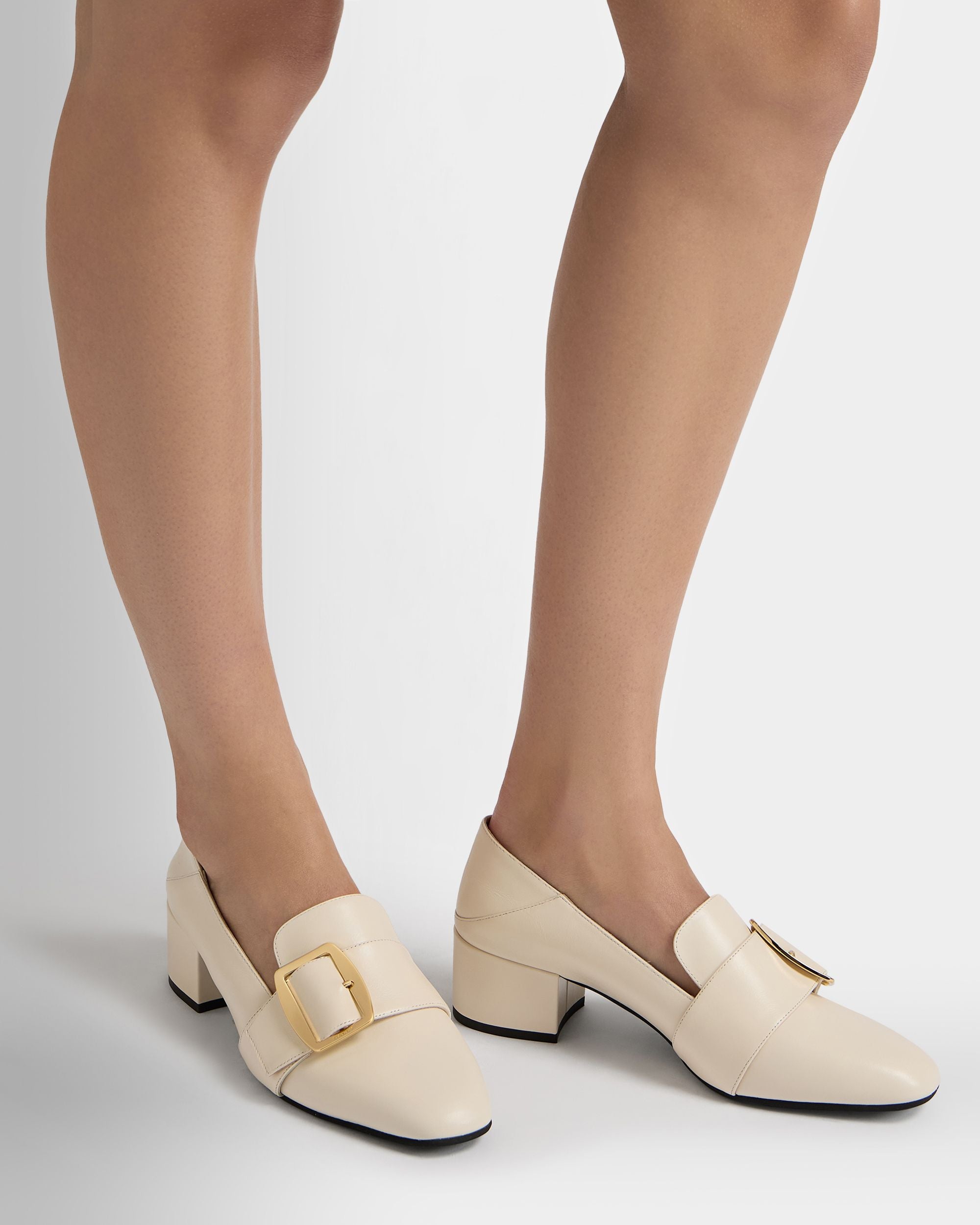 Bally Global - Bally Boucle パンプス アイボリー レザー - ホワイト