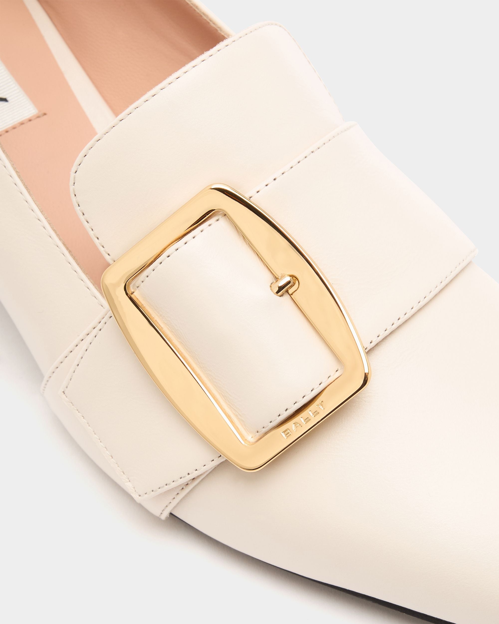 Bally Global - Bally Boucle パンプス アイボリー レザー - ホワイト