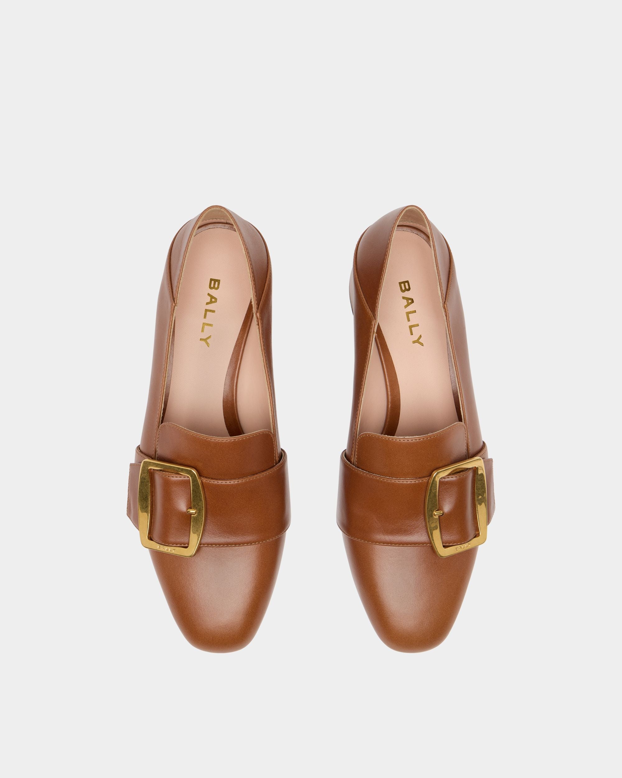 Bally Global - Bally Boucle パンプス アンバーブラウンレザー - ブラウン