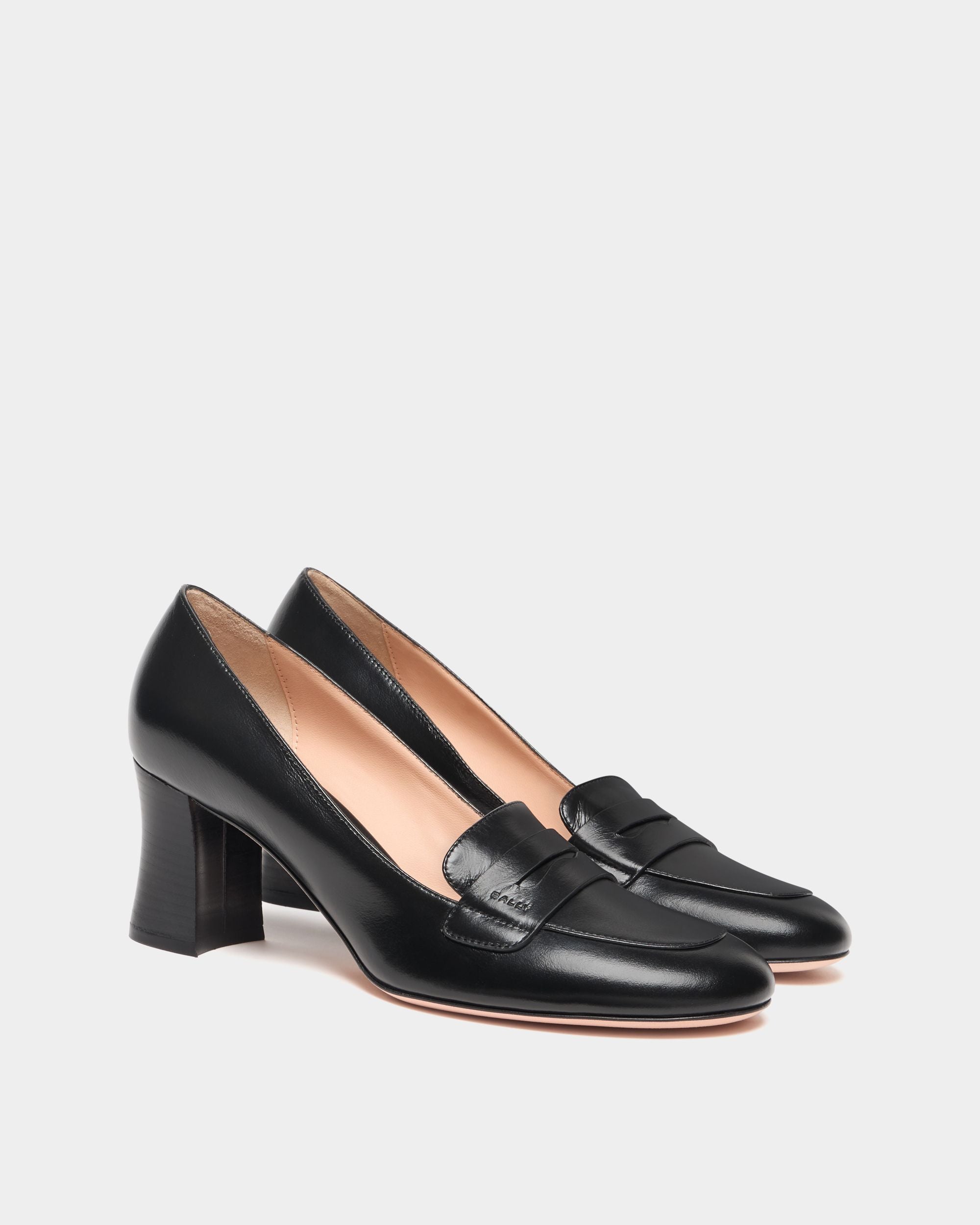 Bally Global - Saule ローファー パンプス ブラックレザー - ブラック