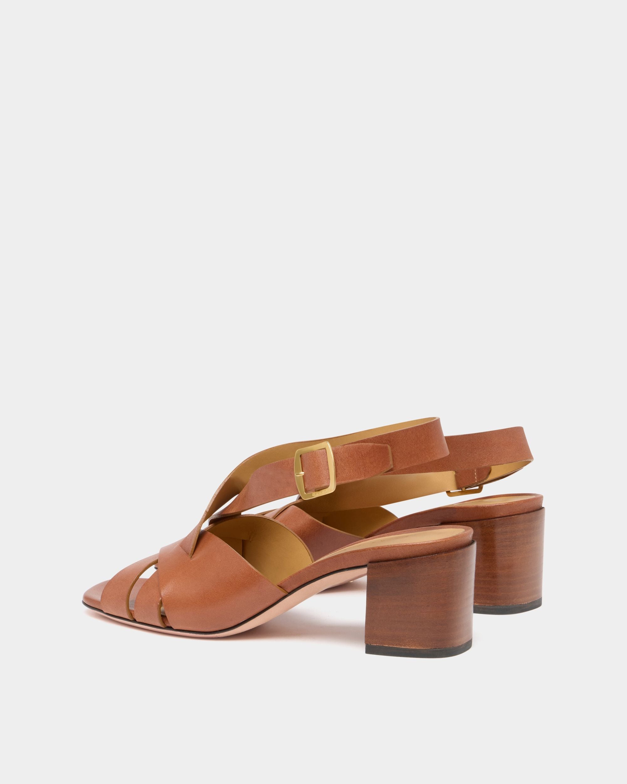 Bally Global - Essence サンダル アンバーブラウンレザー - ブラウン