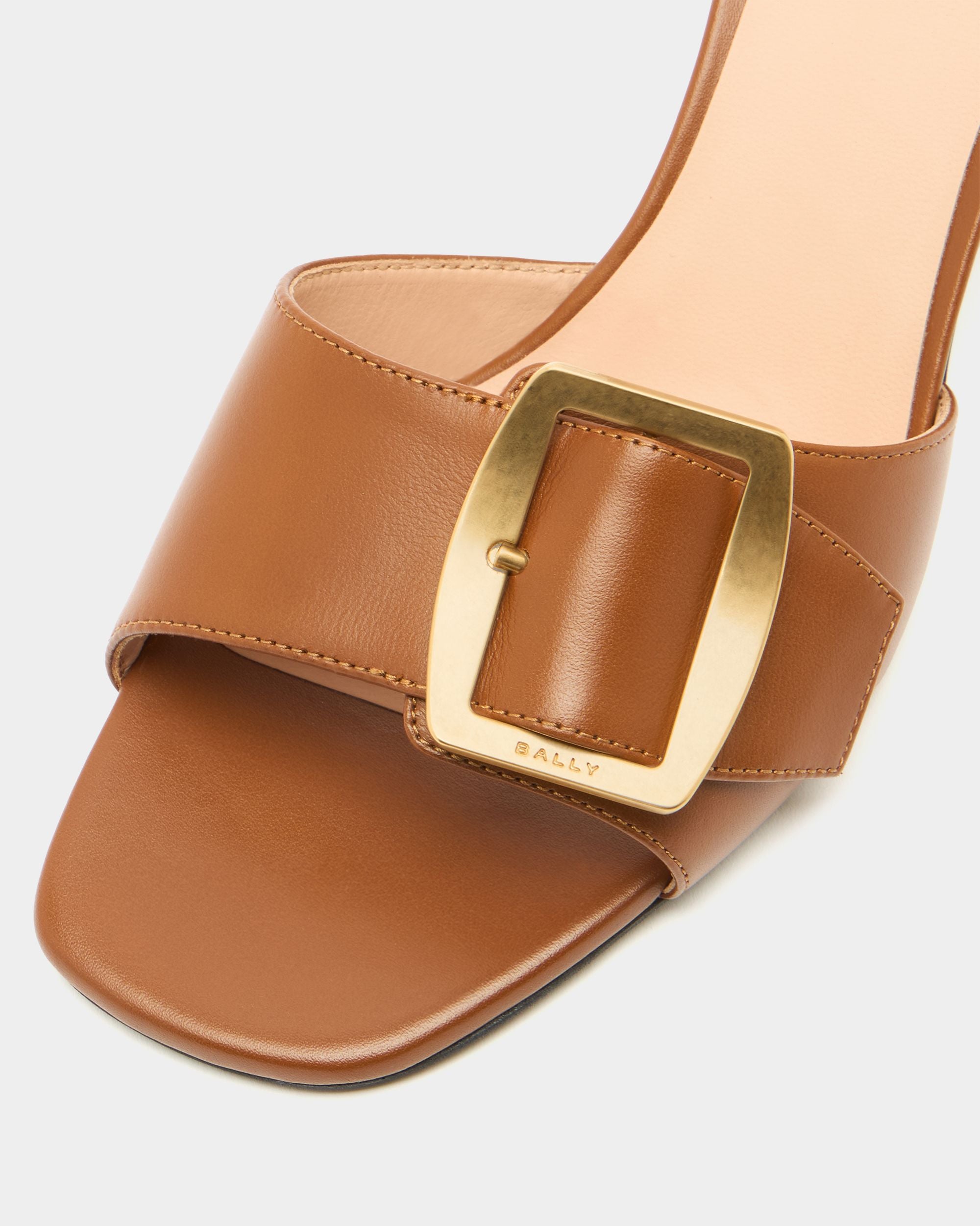 Bally Global - Boucle ミュール アンバーブラウンレザー - ブラウン