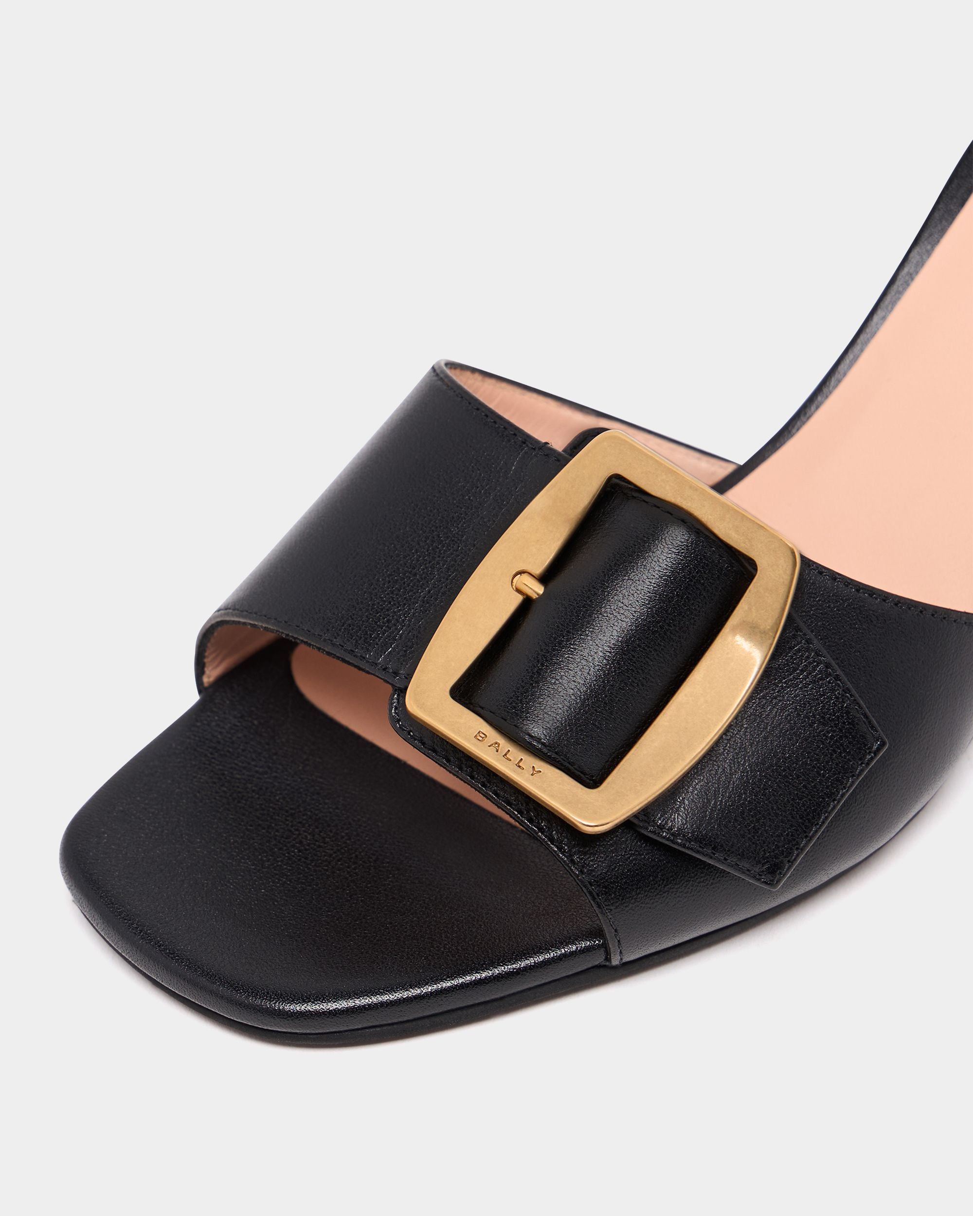 Bally Global - Boucle Mule in Black Leather - Black