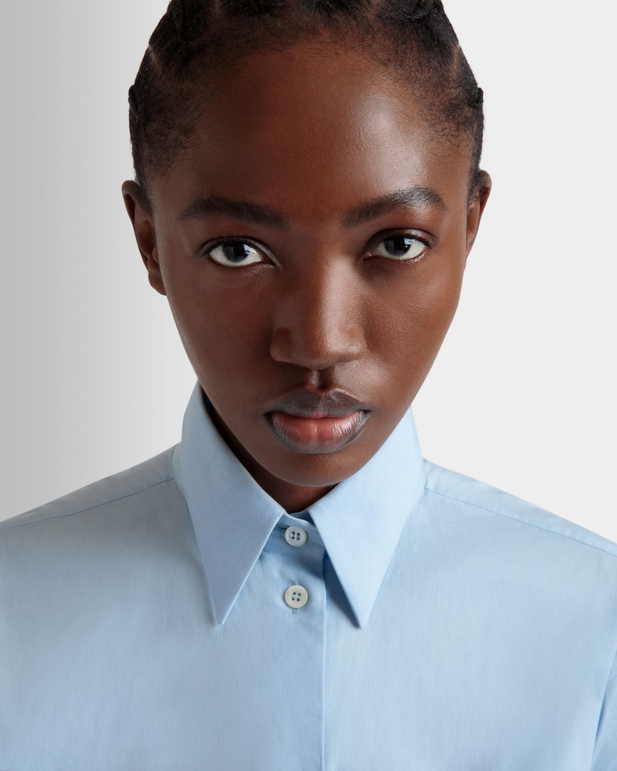 Bally Global - ロングスリーブ シャツ Light Blue コットン - ブルー