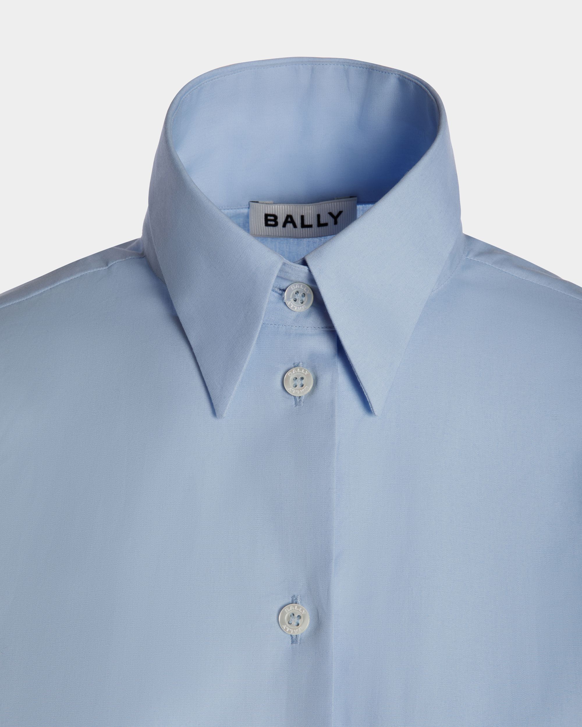 Bally Global - ロングスリーブ シャツ Light Blue コットン - ブルー