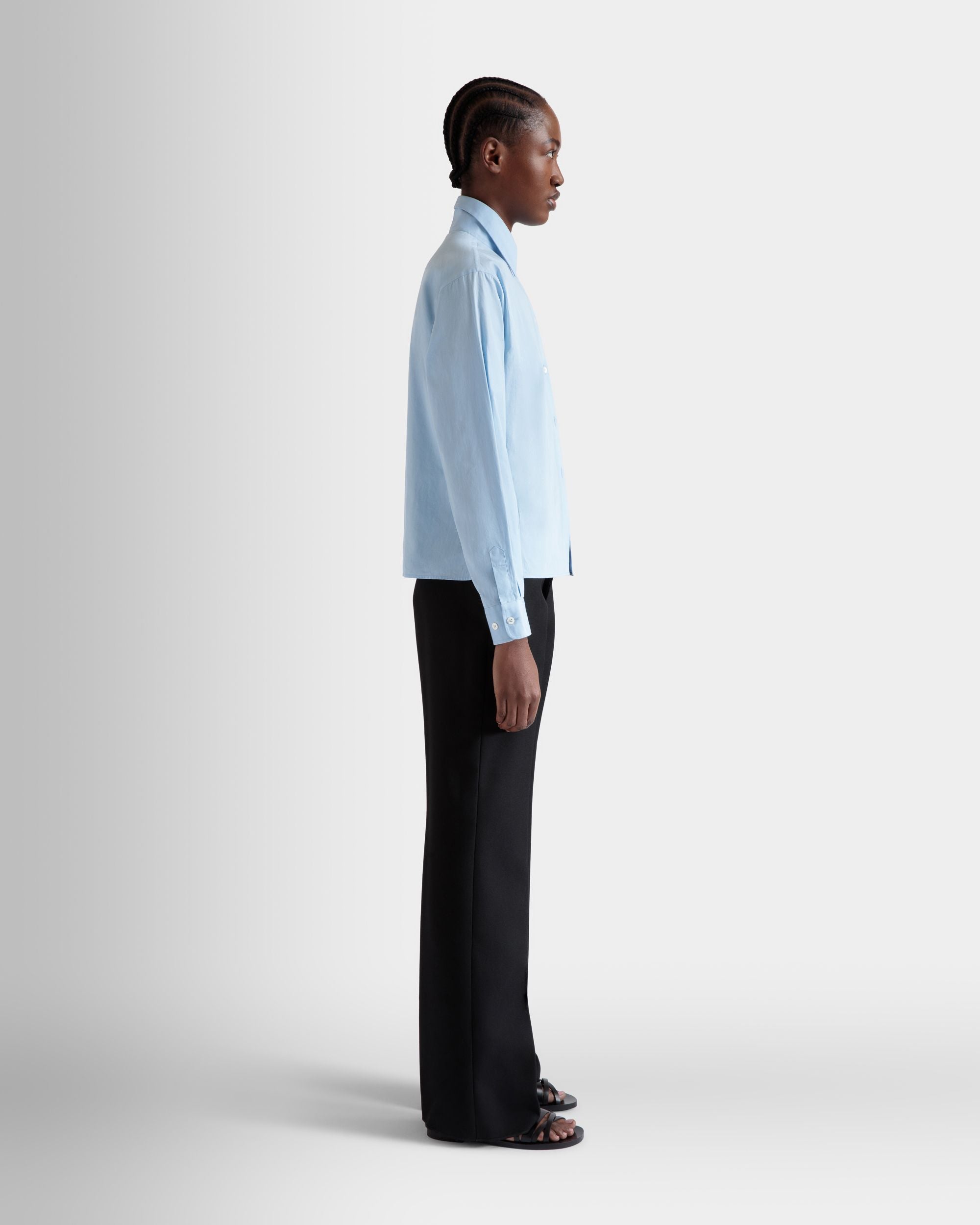 Bally Global - ロングスリーブ シャツ Light Blue コットン - ブルー