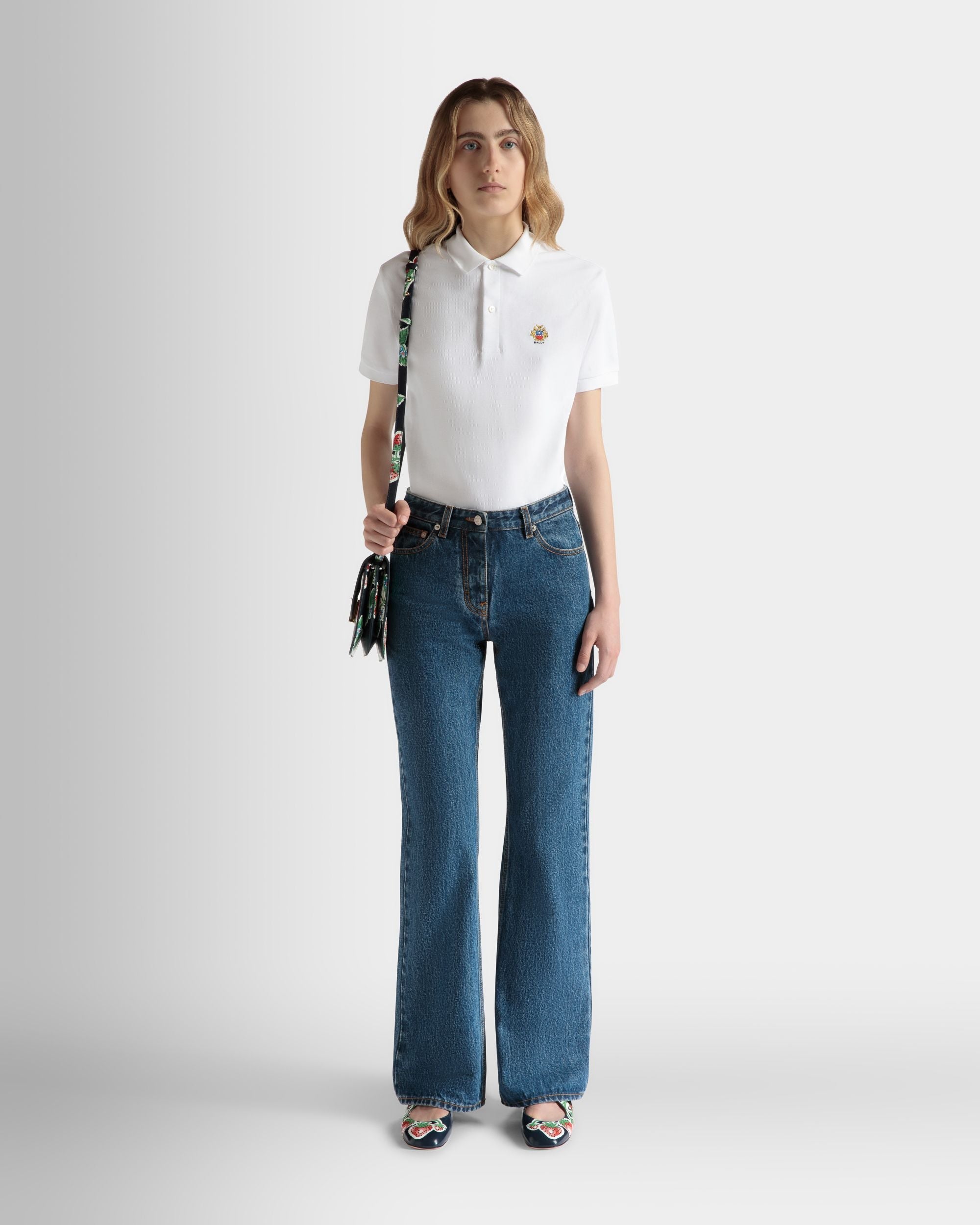 Bally Global - フレア デニムパンツ Medium Blue コットン - ブルー