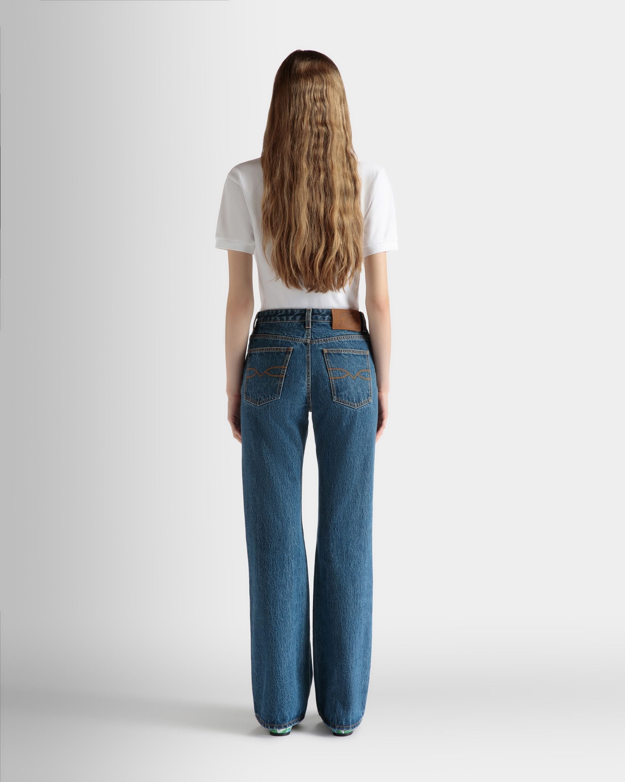 Bally Global - フレア デニムパンツ Medium Blue コットン - ブルー