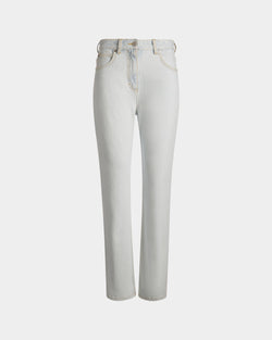 デニムパンツ ライトブルー コットン