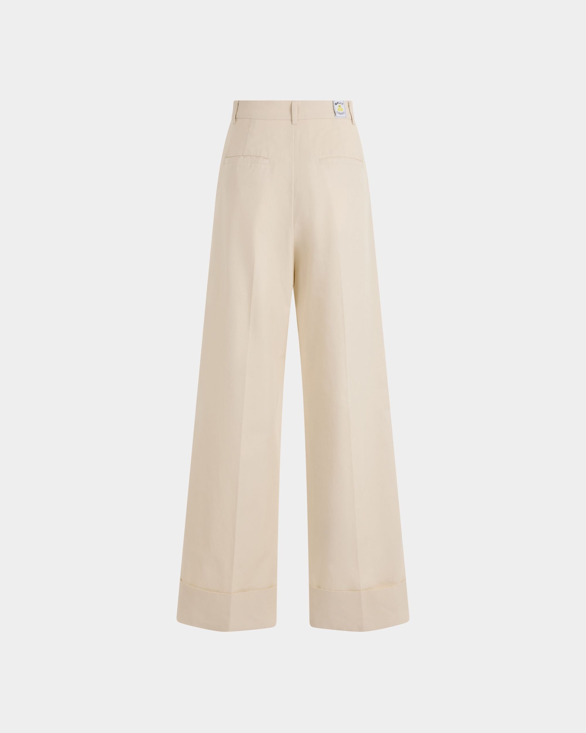 Bally Global - Tennis Collection Trousers in Ivory Cotton - White