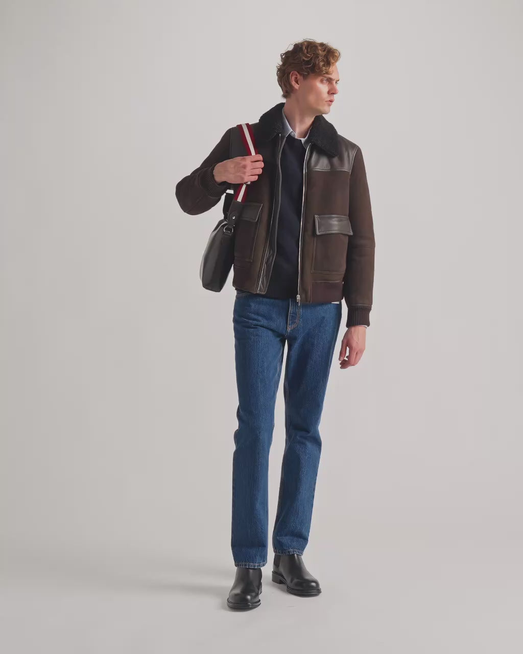 Bally Global - Ray Crossbody Bag in Chocolate Leather - Brown