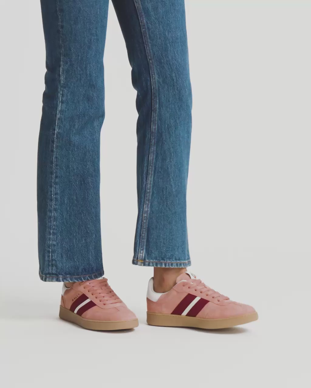 Bally Global - Retro Crest スニーカー ライトピンク スエード - ピンク