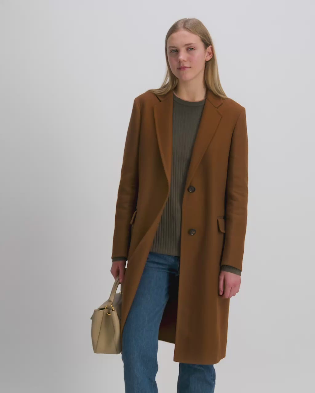 Bally Global - Lock Me スモール トップハンドルバッグ ライトベージュ グレインレザー - ベージュ