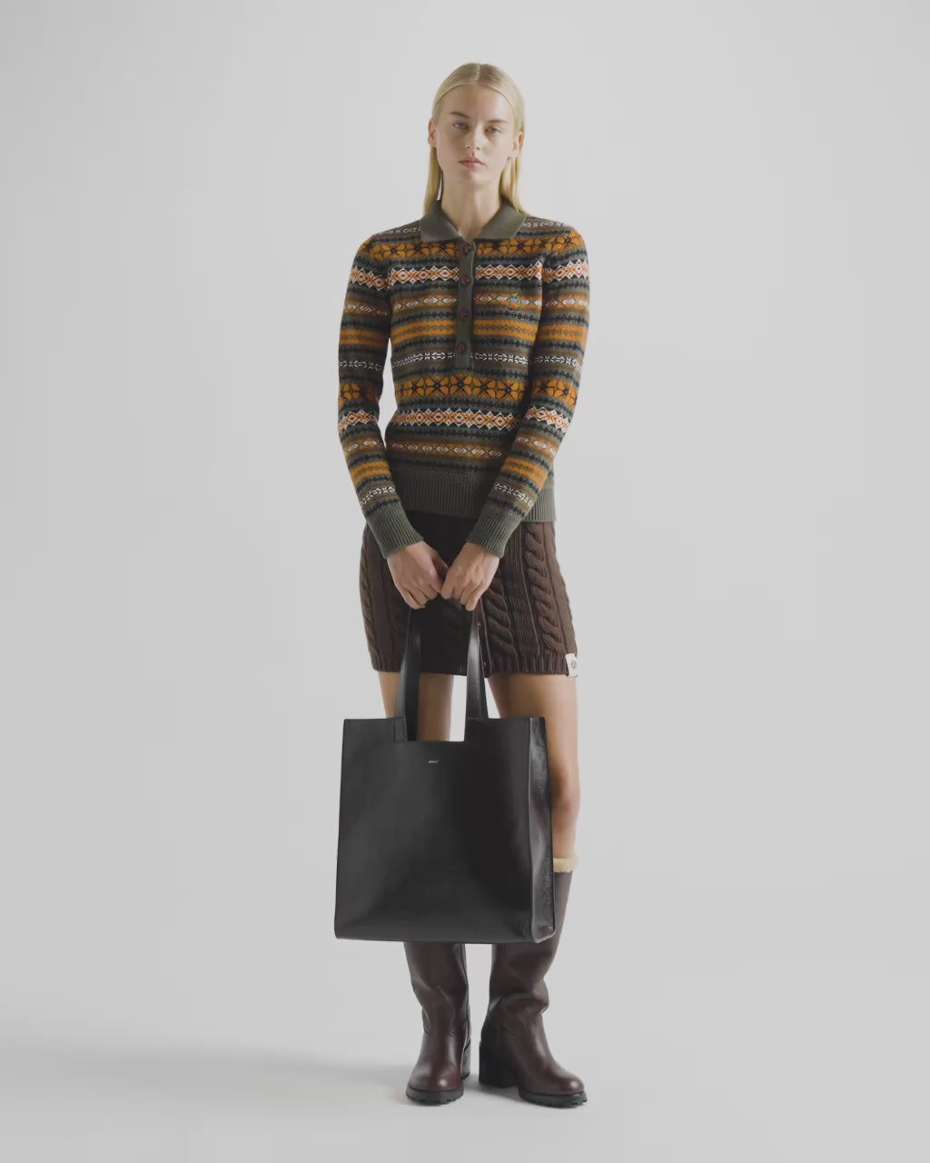 Bally Global - Easy Bally トートバッグ エバノブラウン レザー - ブラウン