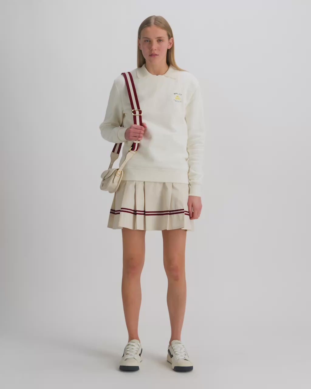 Bally Global - Beckett ミニバッグ アイボリー パーフォレイテッドレザー - ホワイト