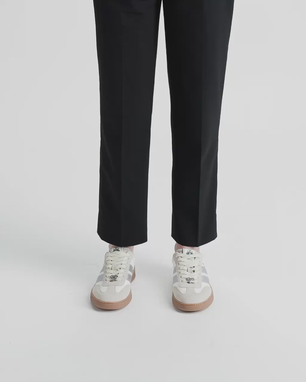 Bally Global - Retro Crest スニーカー ホワイト＆シルバーファブリック＆レザー - ホワイト
