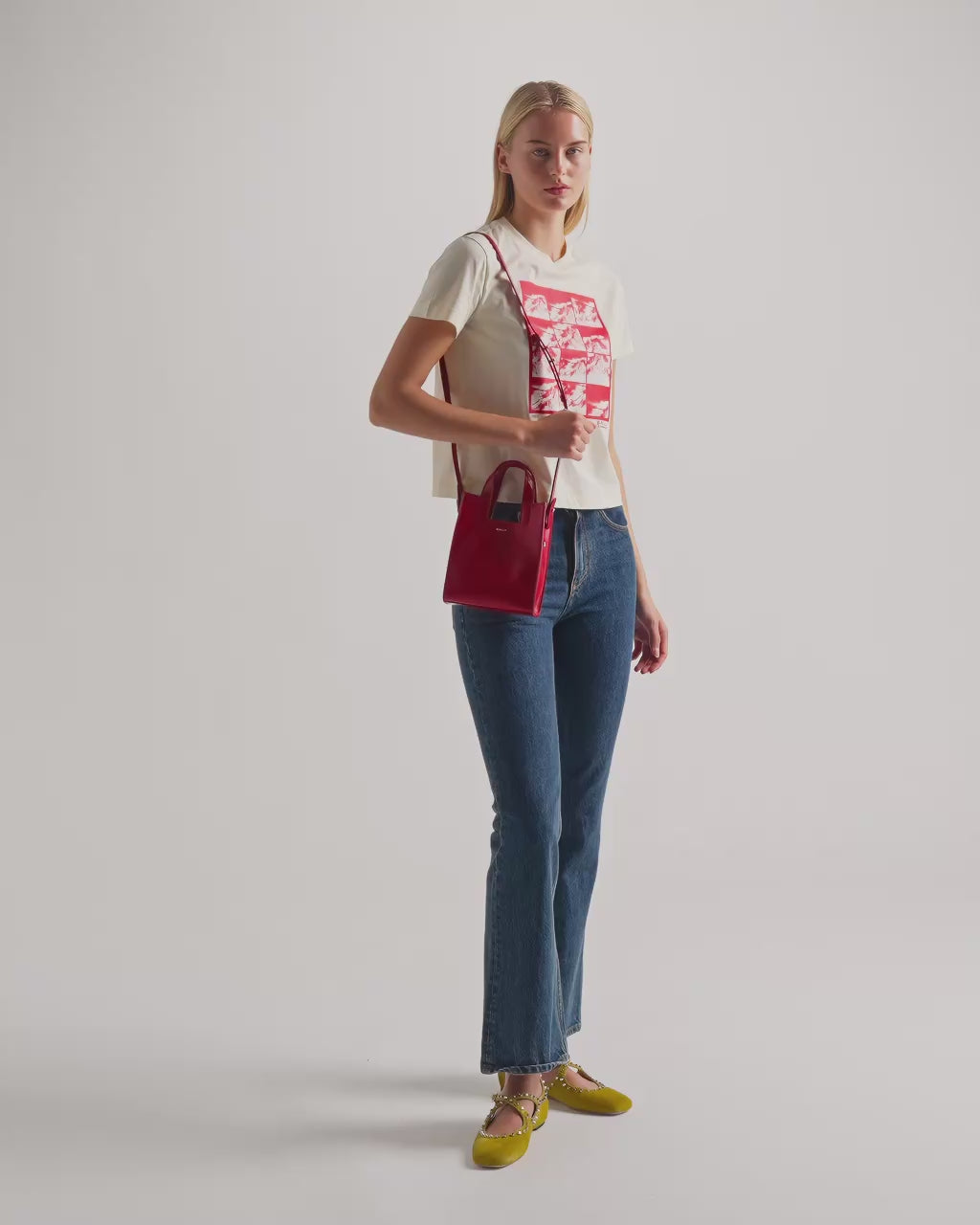 Bally Global - Easy Bally スモール トートバッグ レッド レザー - レッド