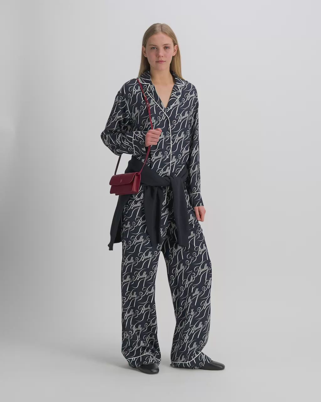 Bally Global - Signature フォーンウォレット ルビーレッドレザー - レッド