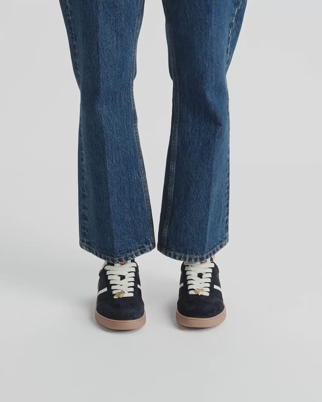 Bally Global - Retro Crest スニーカー ネイビーブルー＆ホワイトファブリック - ブルー