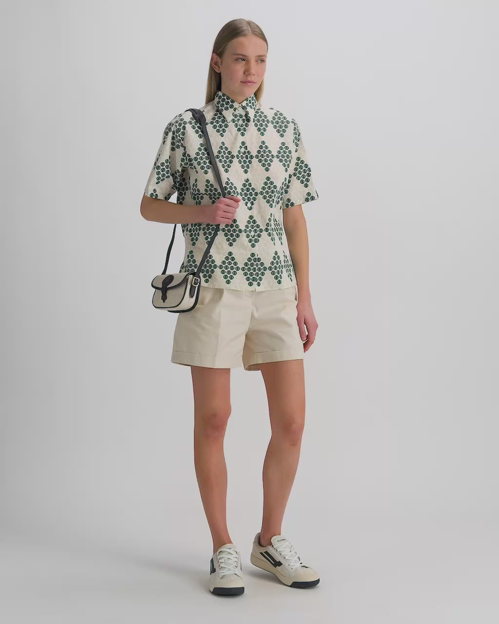 Bally Global - テニスコレクション ショーツ アイボリーコットン - ホワイト