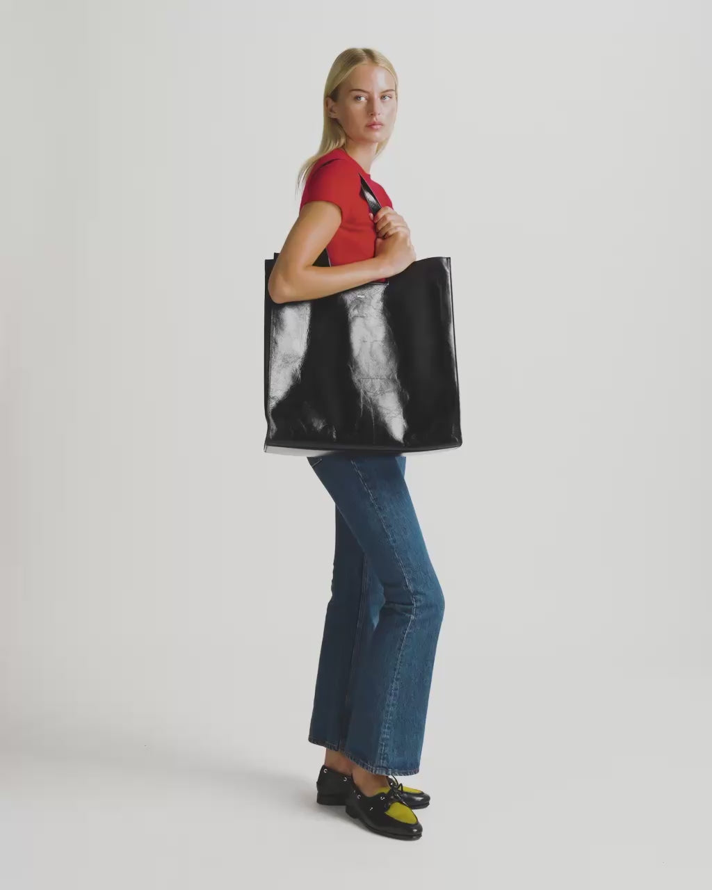 Bally Global - Easy Bally トートバッグ ブラック レザー - ブラック