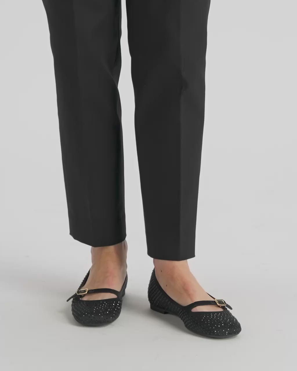 Bally Global - Ballyrina Mary-Jane Flat in Black Fabric - Black