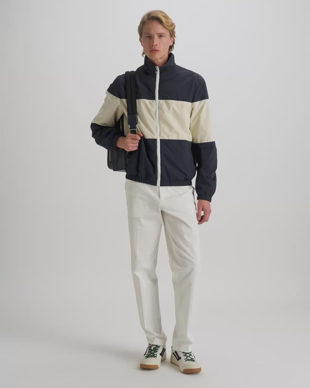 Bally Global - Mythos Backpack in Navy Blue Recycled Leather - Blue