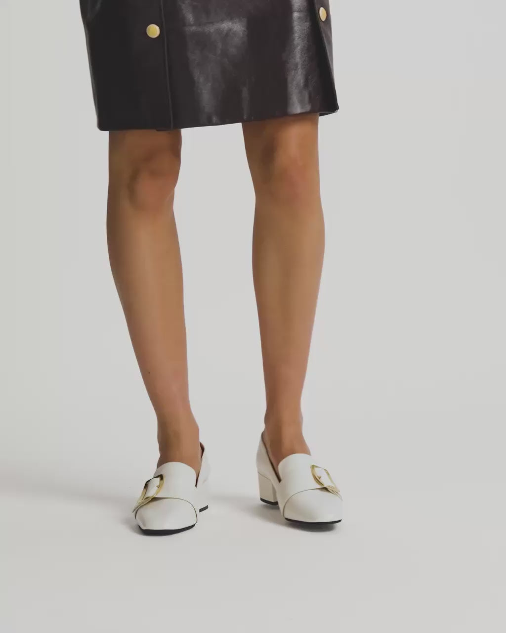 Bally Global - Bally Boucle パンプス アイボリー レザー - ホワイト