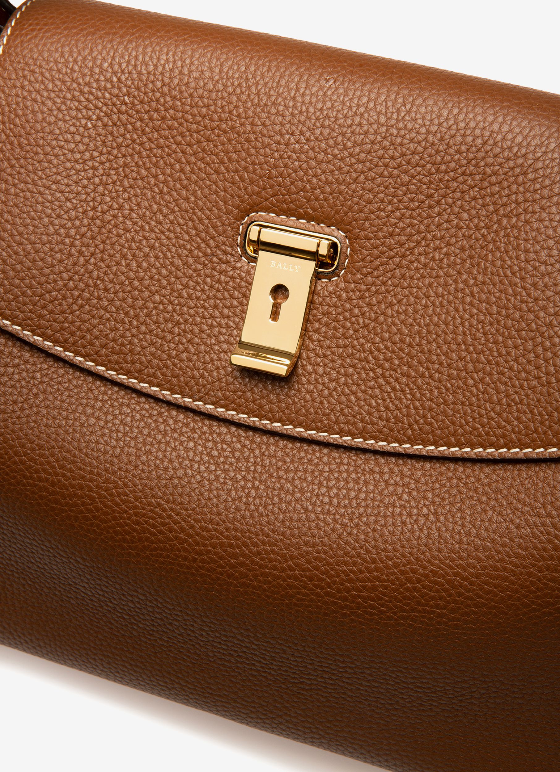 Layka ブラウン レザー トップハンドルバッグ - 女性 - Bally - 05