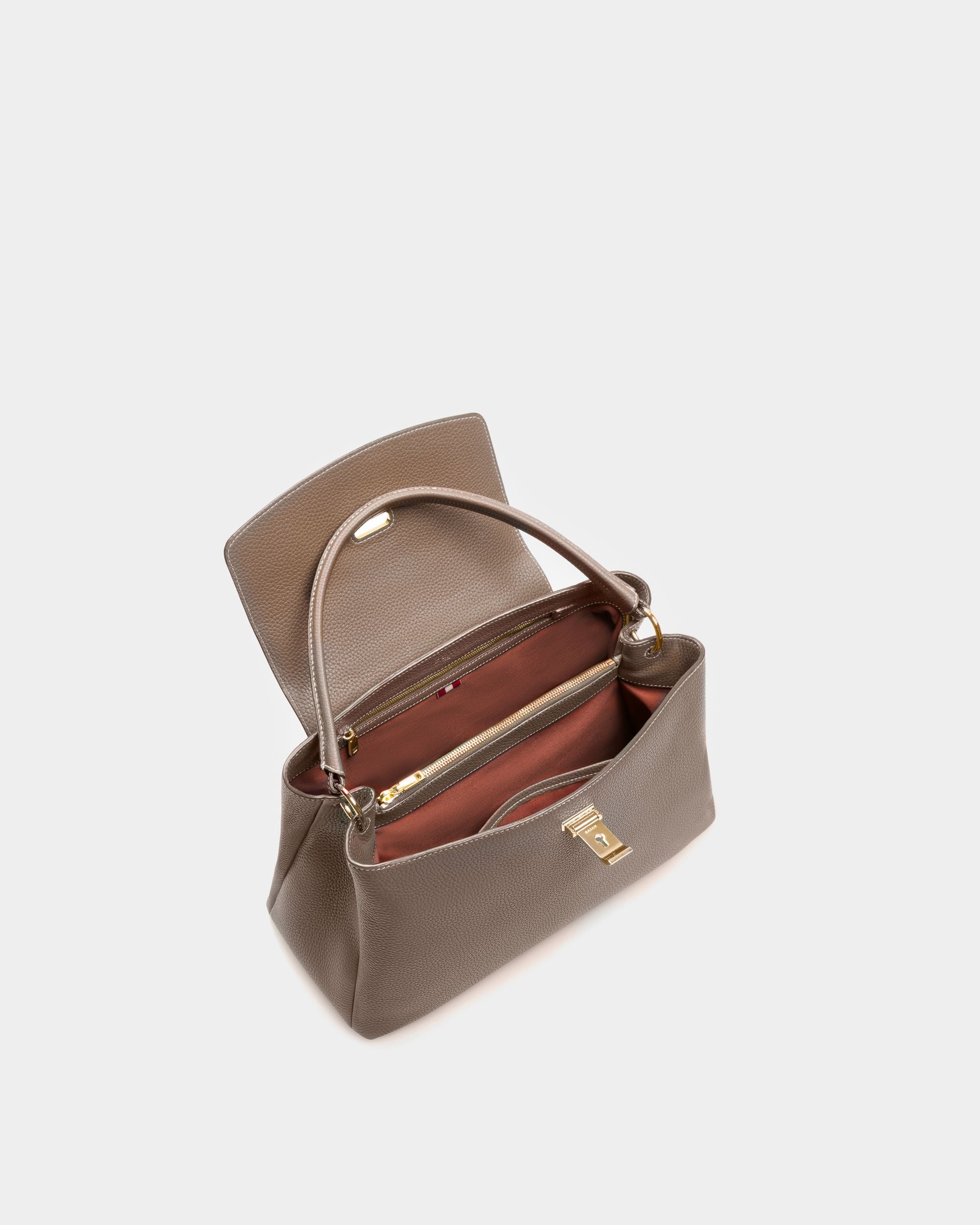 Lock Me トップハンドルバッグ ライトブラウン レザー - 女性 - Bally - 05