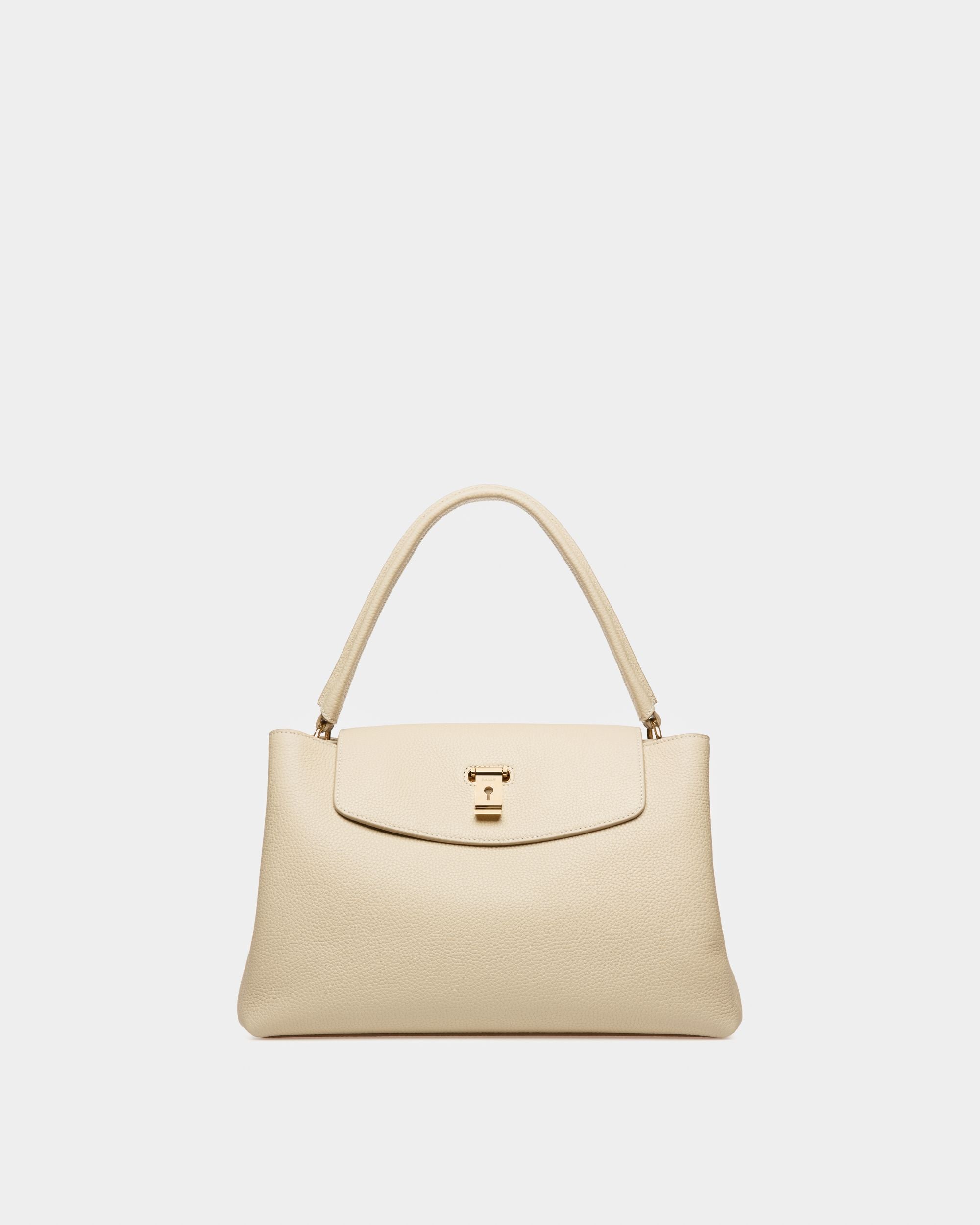 Layka ライトベージュ レザー トップハンドルバッグ - 女性 - Bally - 01