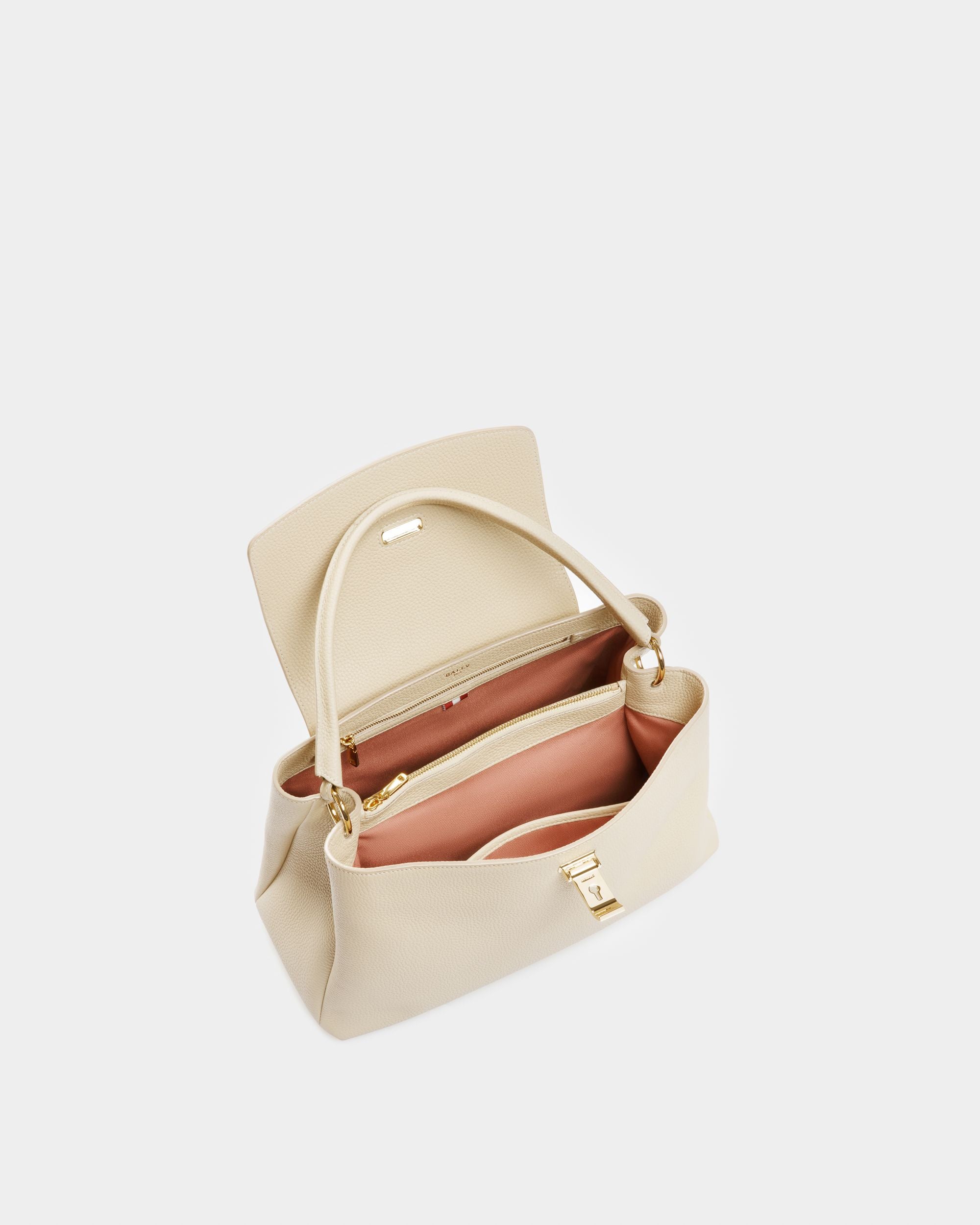 Layka ライトベージュ レザー トップハンドルバッグ - 女性 - Bally - 03