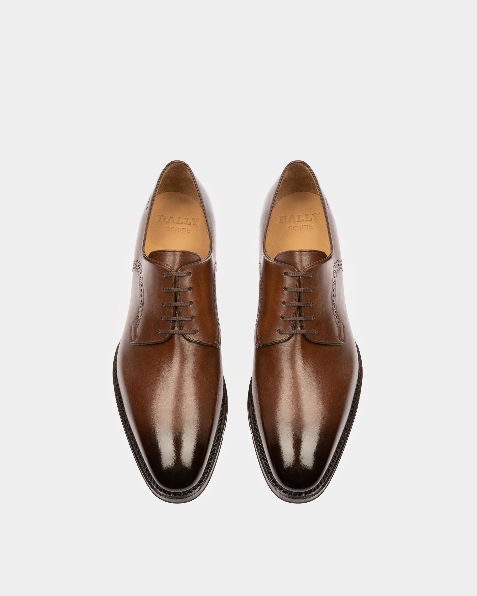 Scamardo メンズ レザー ダービー レースアップ シューズ ミッドブラウン - 男性 - Bally - 02