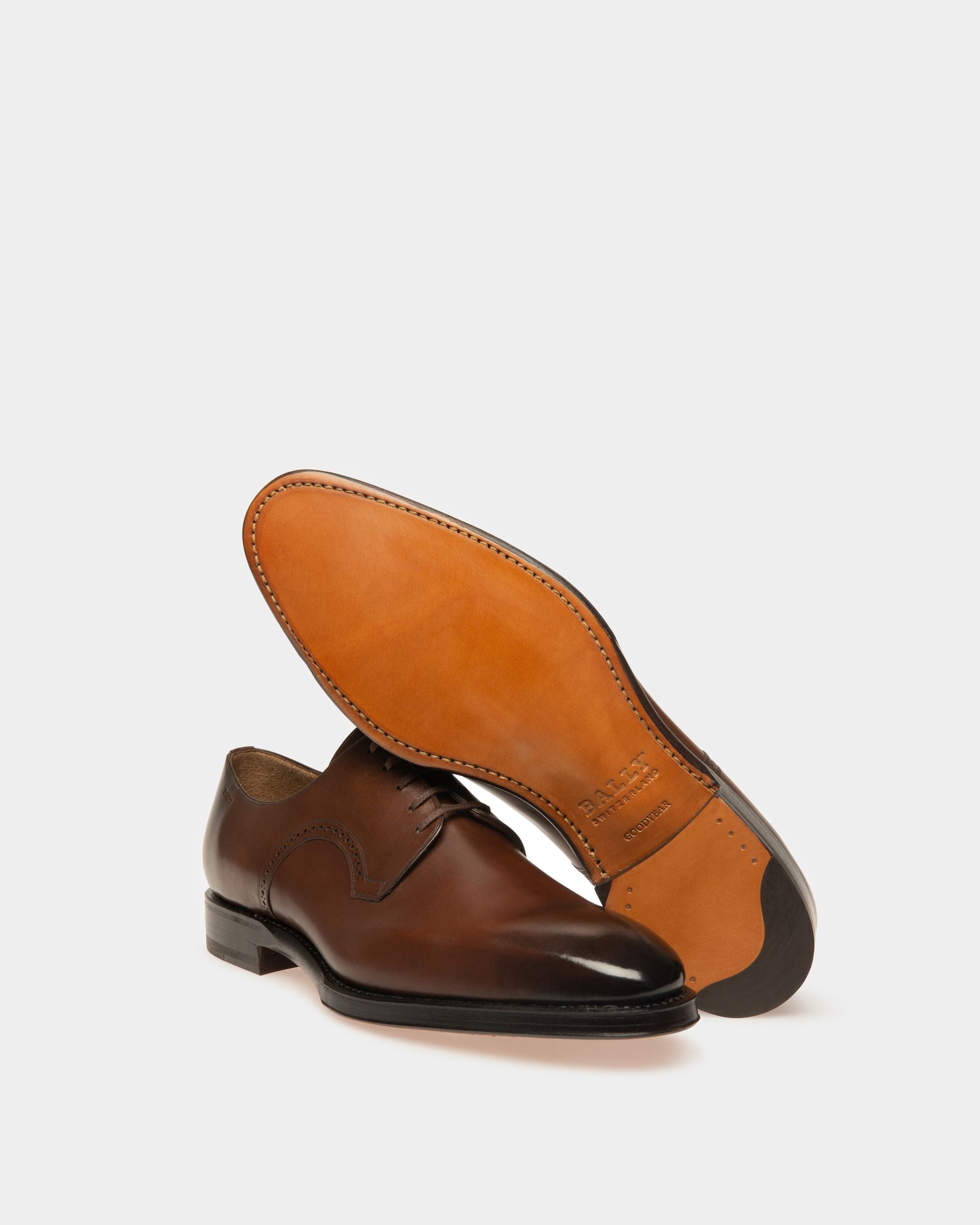 Scamardo メンズ レザー ダービー レースアップ シューズ ミッドブラウン - 男性 - Bally - 04