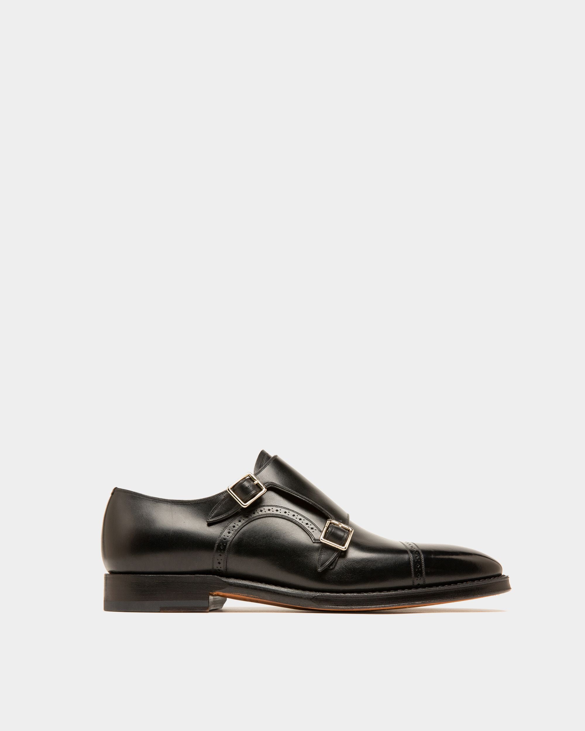 Scardino ブラック レザー モンクストラップシューズ - 男性 - Bally - 01
