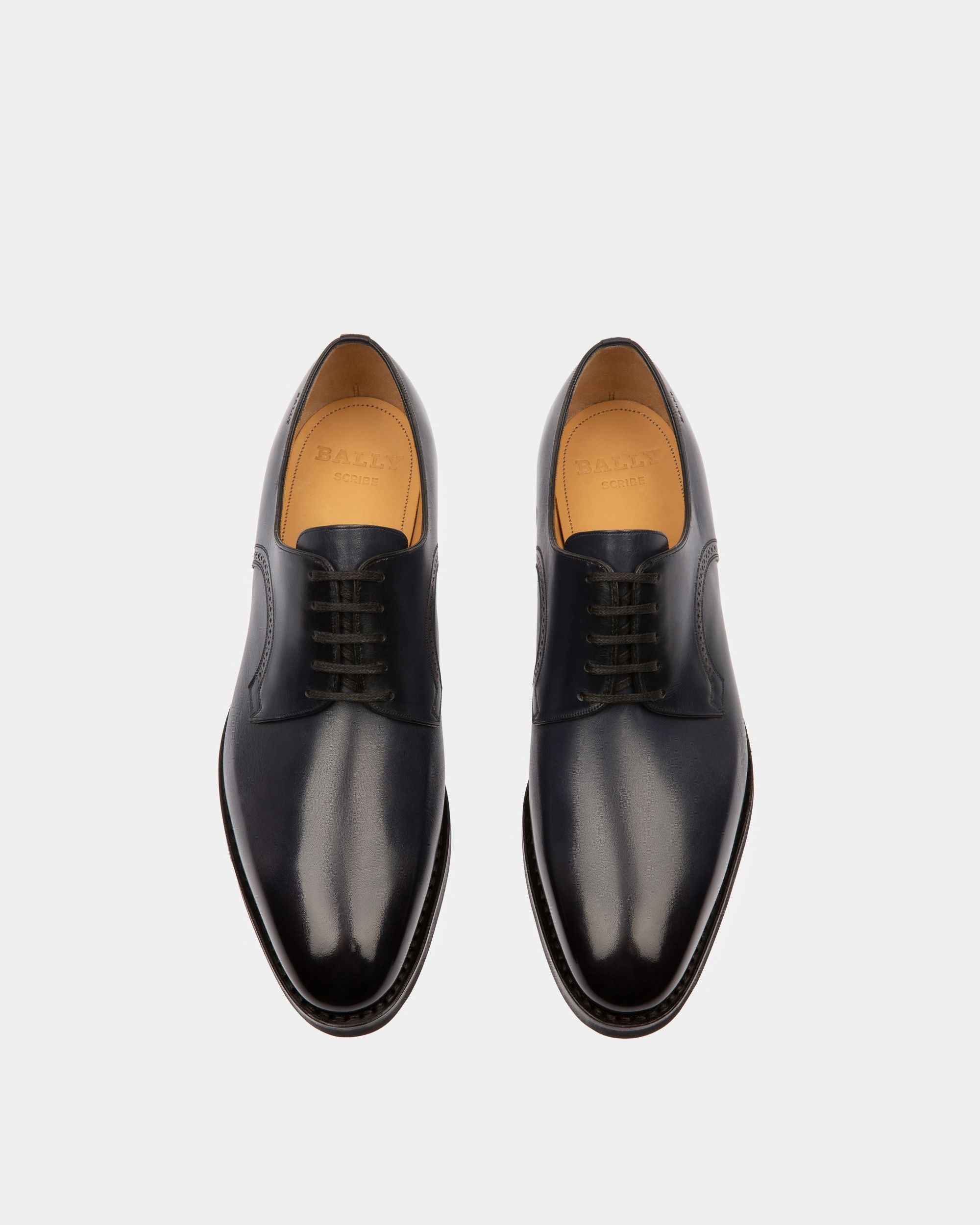 Scrivani ネイビー レザー ダービーシューズ - 男性 - Bally - 02
