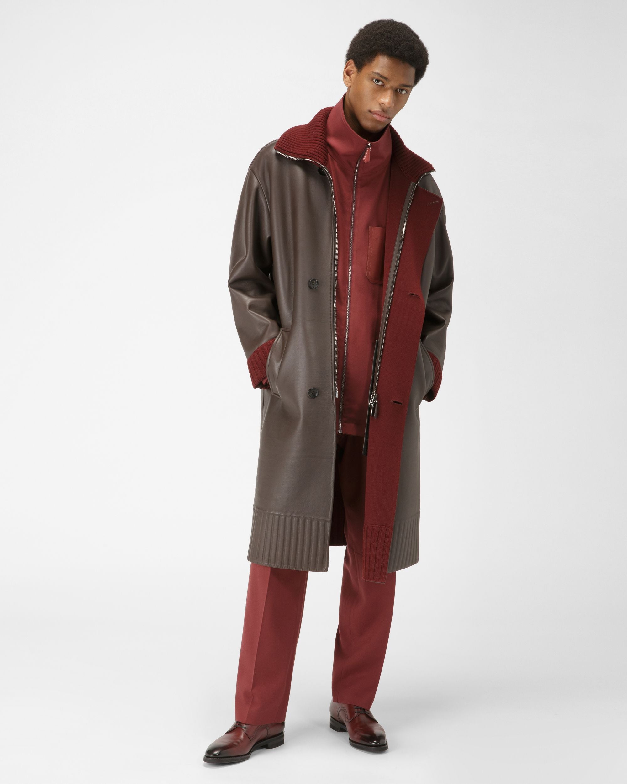 Scrivani ヘリテージレッド レザー ダービーシューズ - 男性 - Bally - 01