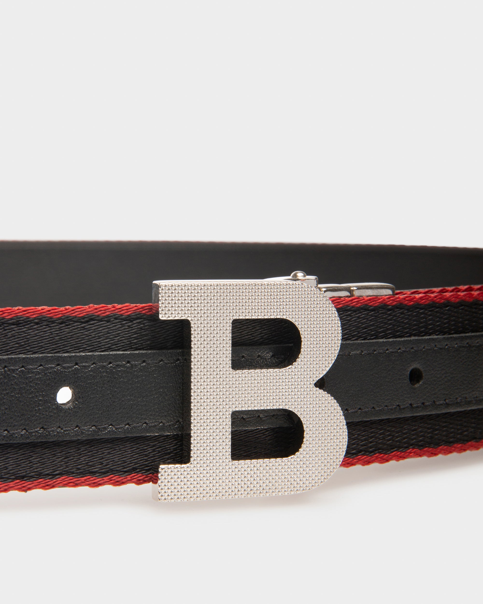 B Buckle ブラック シンセティックファブリック ベルト（35Mm幅） - 男性 - Bally - 03