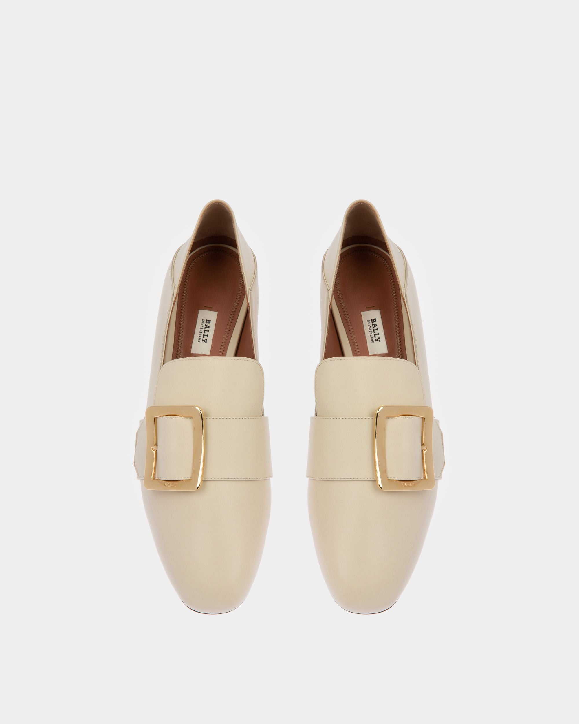 Janelle ウィメンズカーフ レザー スリッパ ホワイト - 女性 - Bally - 02