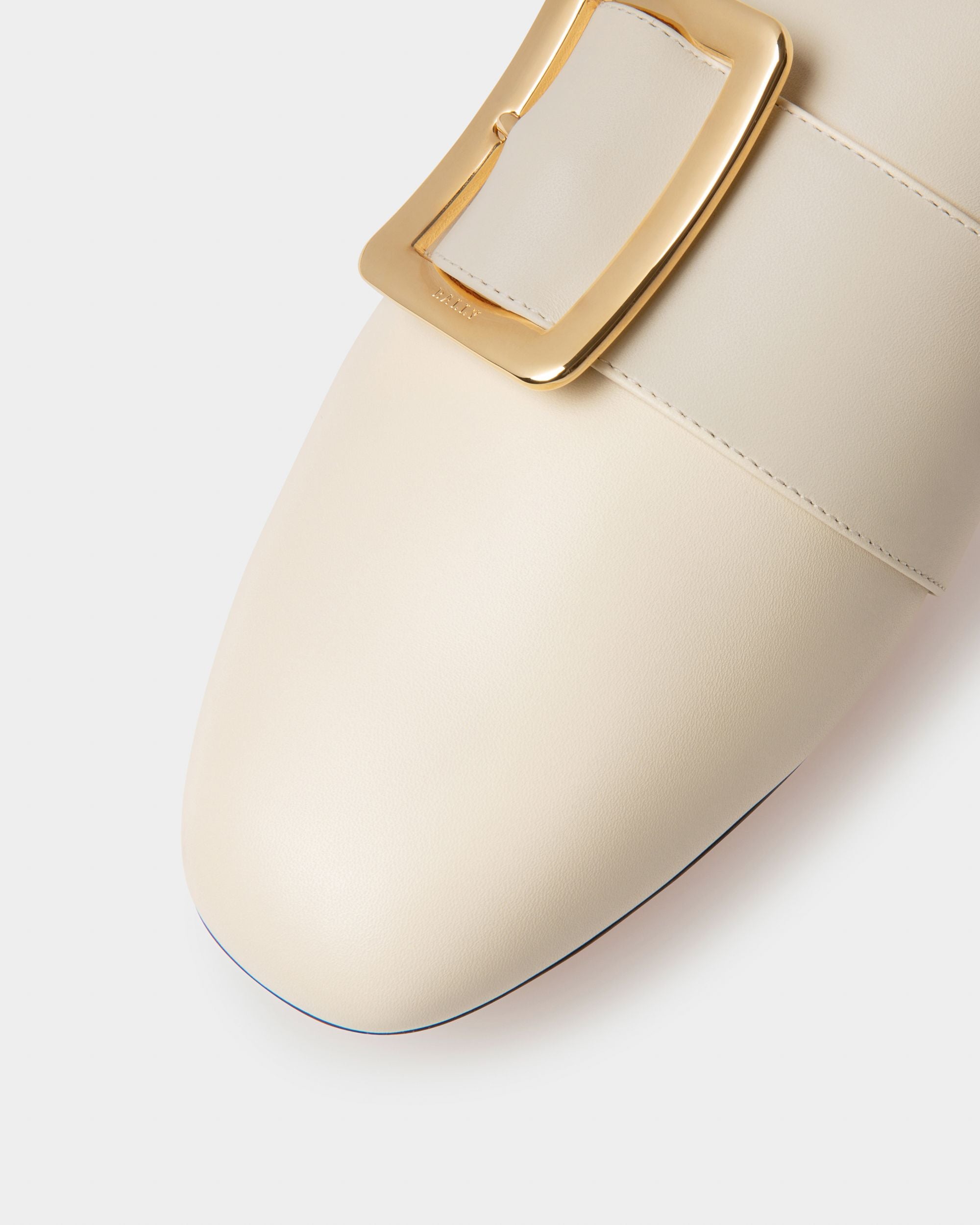Janelle ウィメンズカーフ レザー スリッパ ホワイト - 女性 - Bally - 04