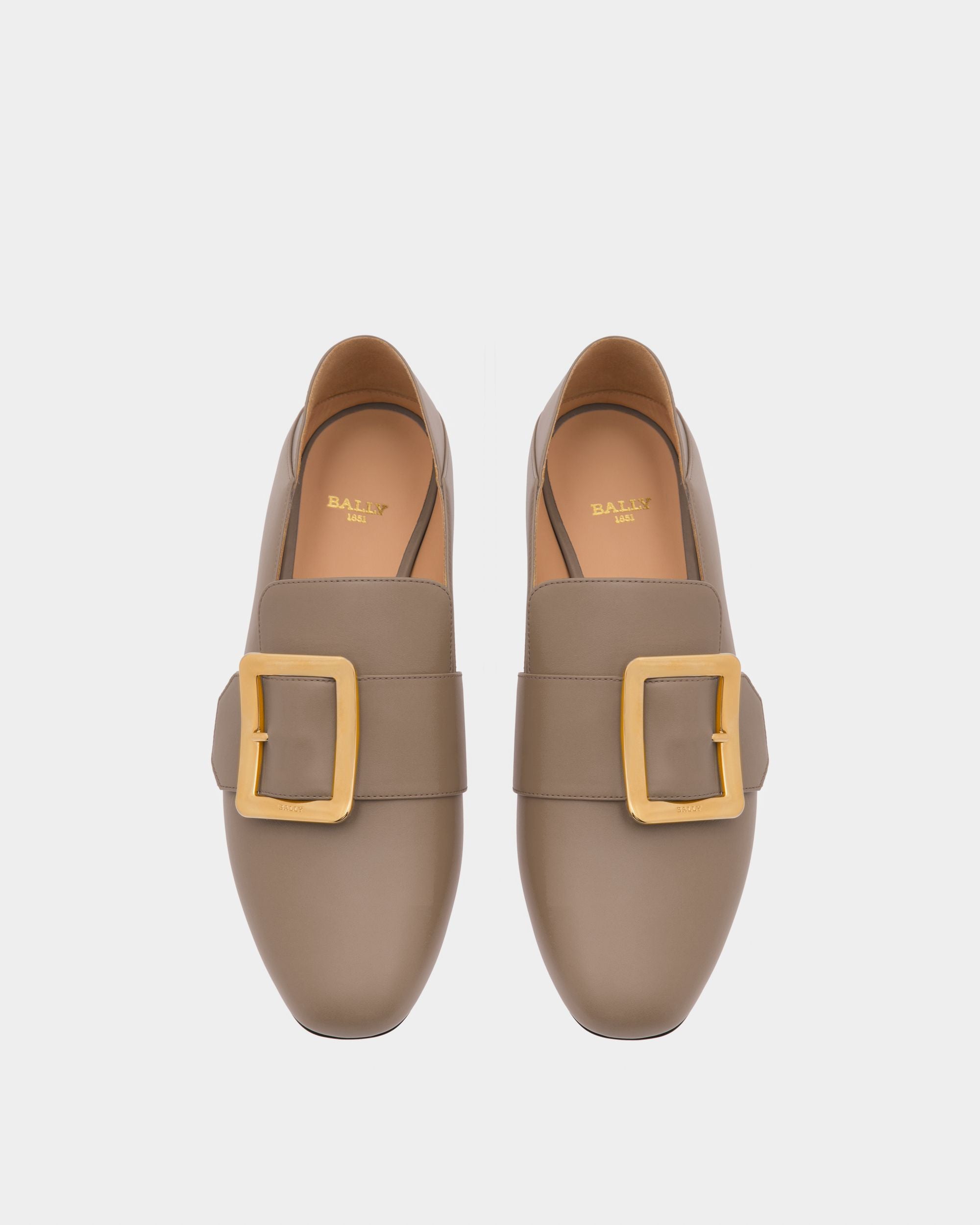 Janelle トープ レザー ローファー - 女性 - Bally - 02